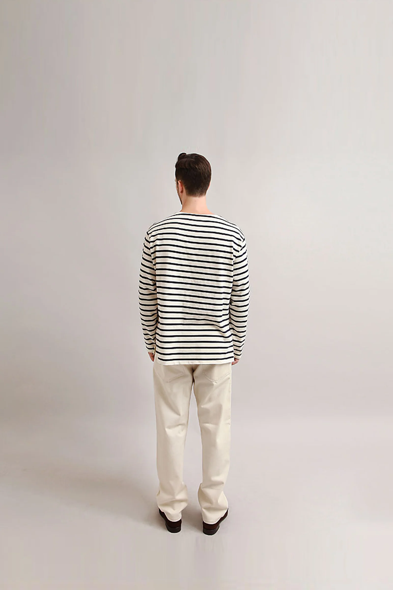 Outstanding & Co. - Boatneck Breton Stripe Top - Ivory - Image 6