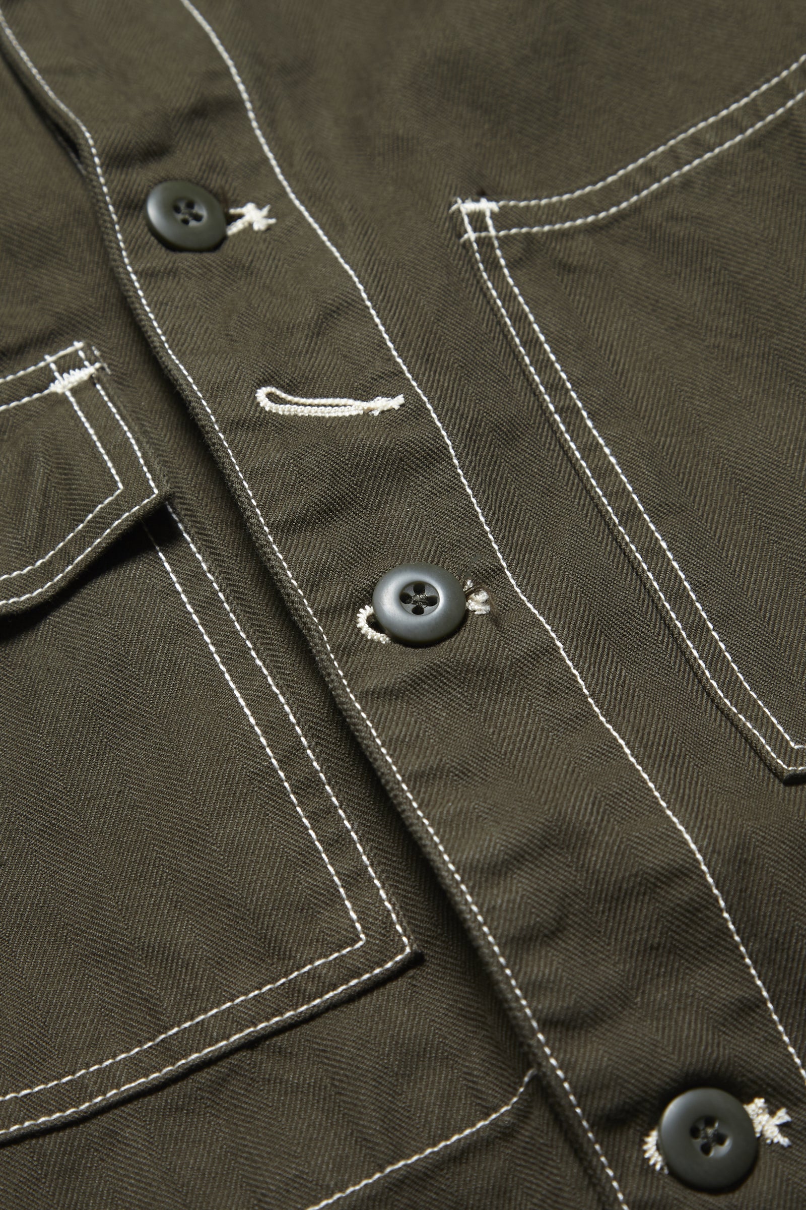 Overall Union - Workshop Chore Coat - Army - Image 6
