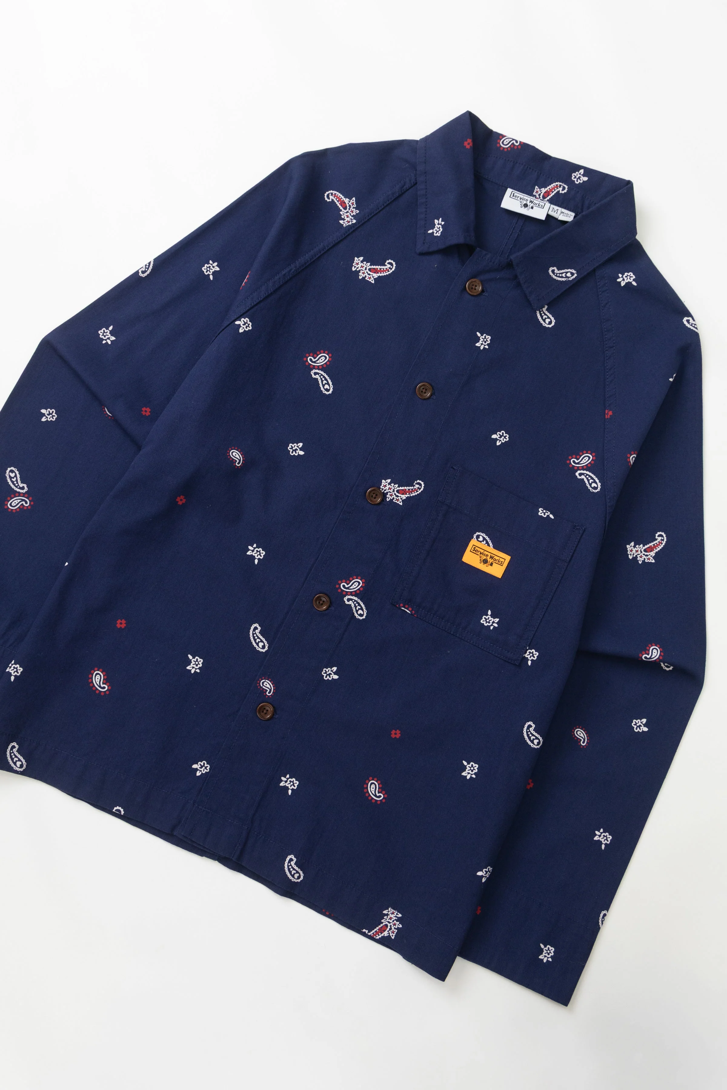 Service Works - Paisley Front Of House Jacket - Royal - Image 2