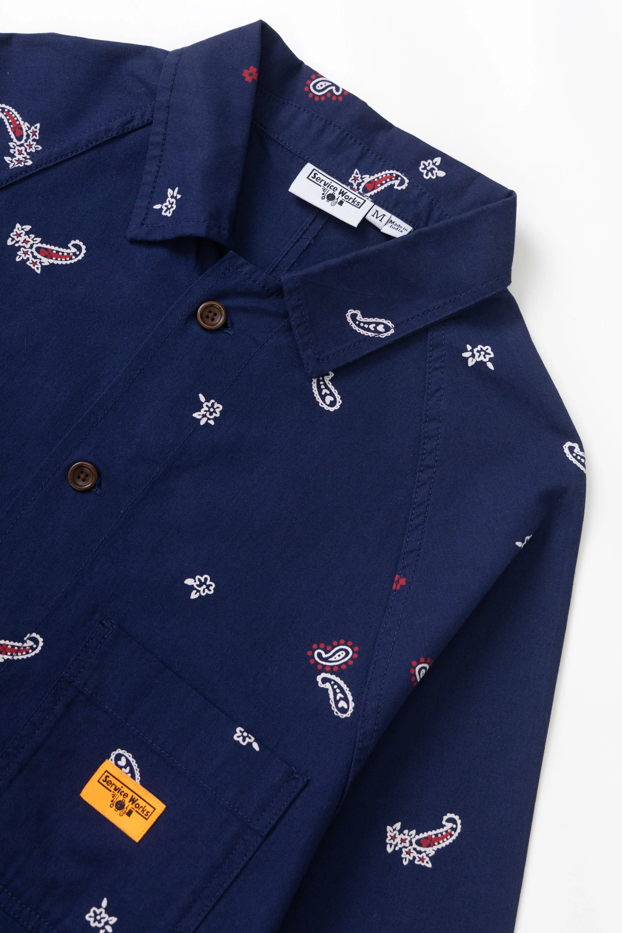 Service Works - Paisley Front Of House Jacket - Royal - Image 3