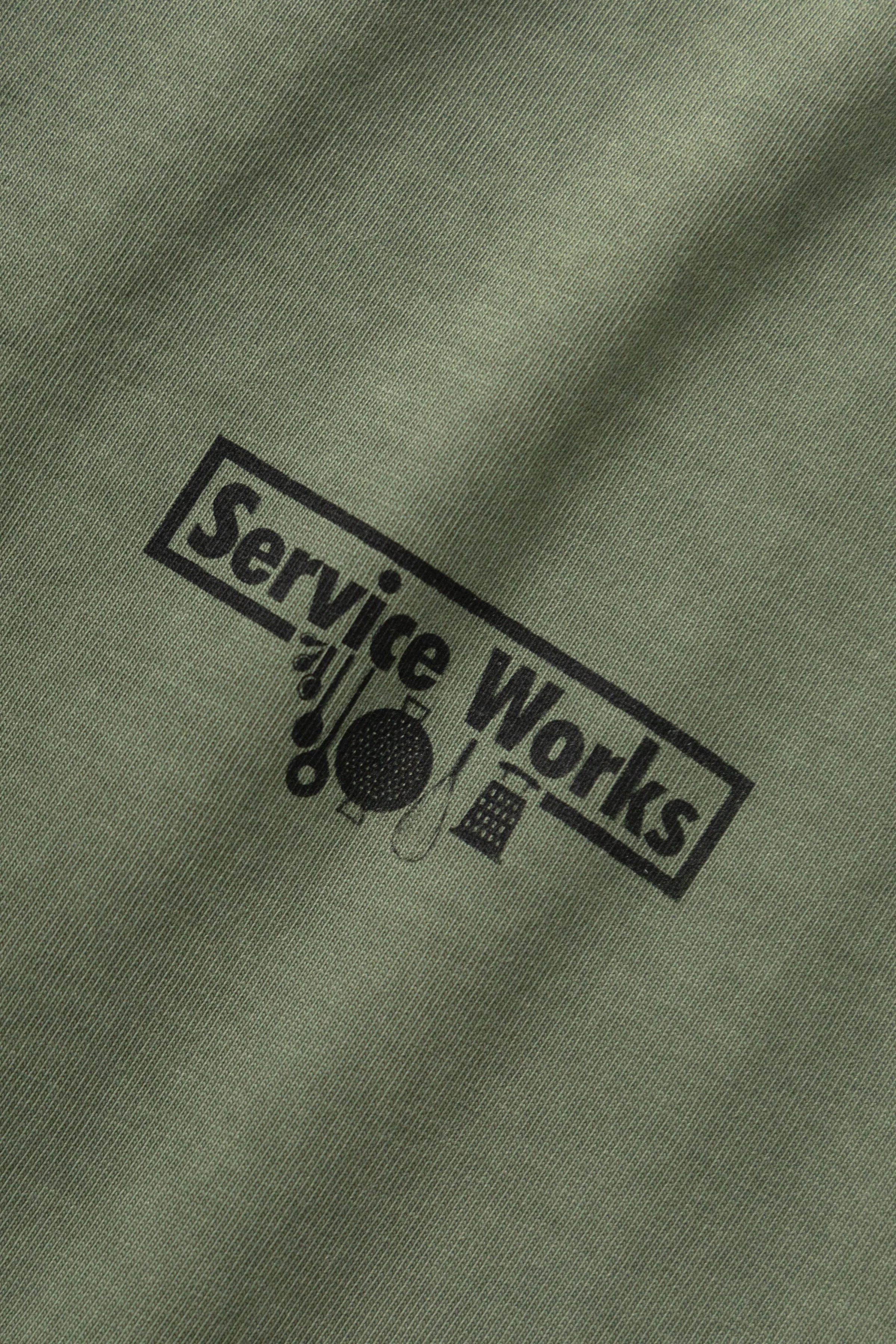 Service Works - Pigment Dyed Trademark Tee - Olive - Image 2