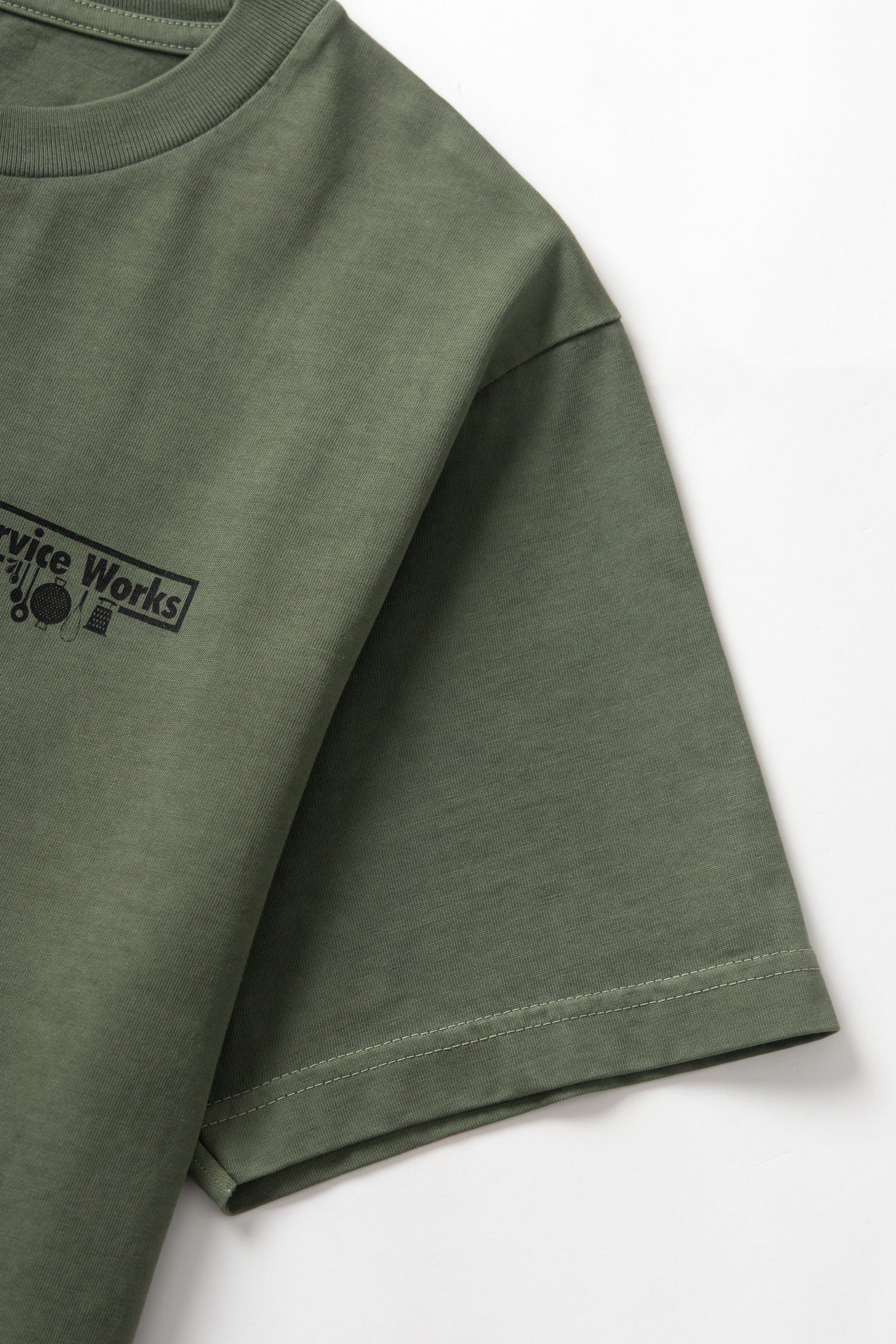 Service Works - Pigment Dyed Trademark Tee - Olive - Image 5