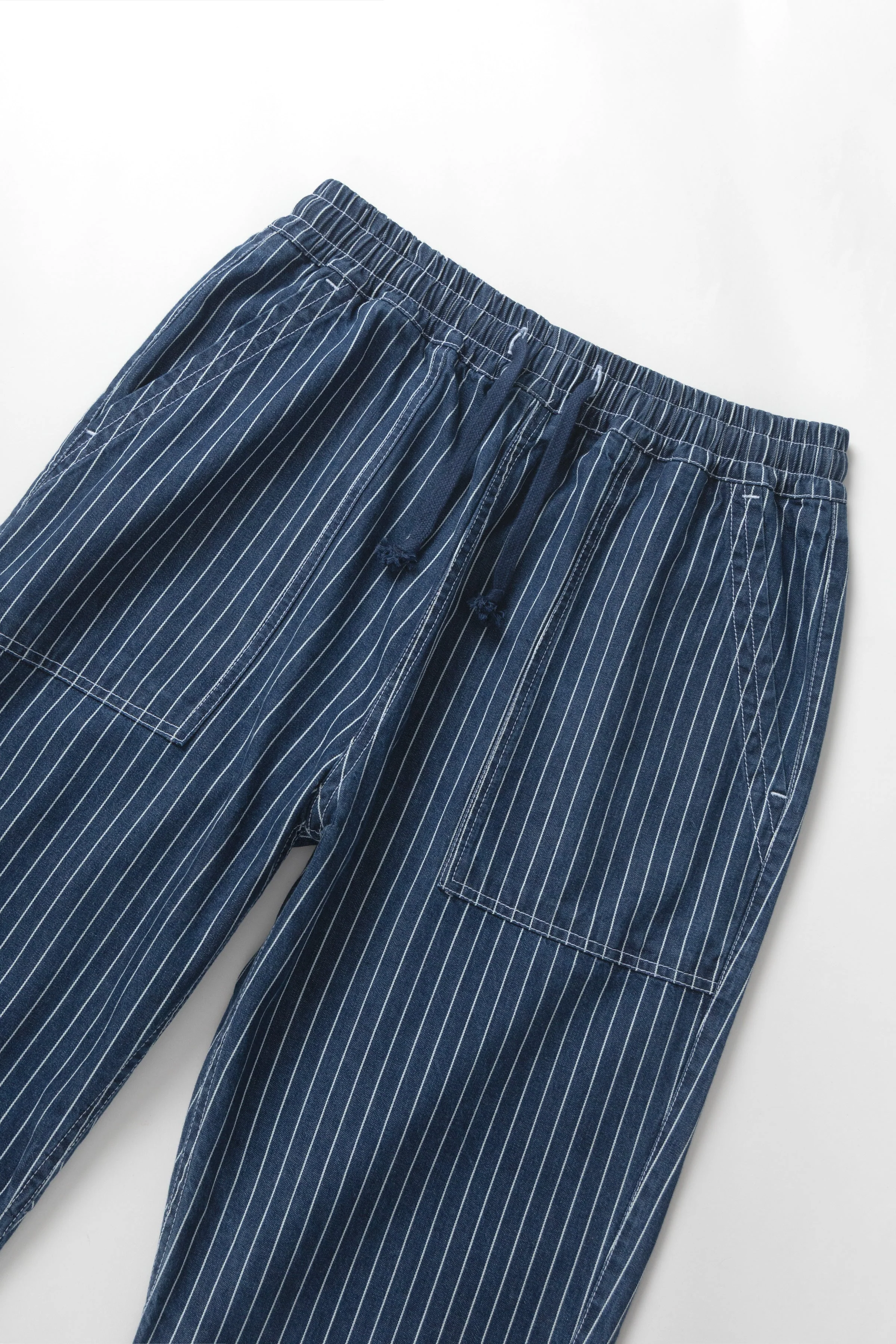 Service Works - Pinstripe Denim Chef Pants - Indigo - Image 2