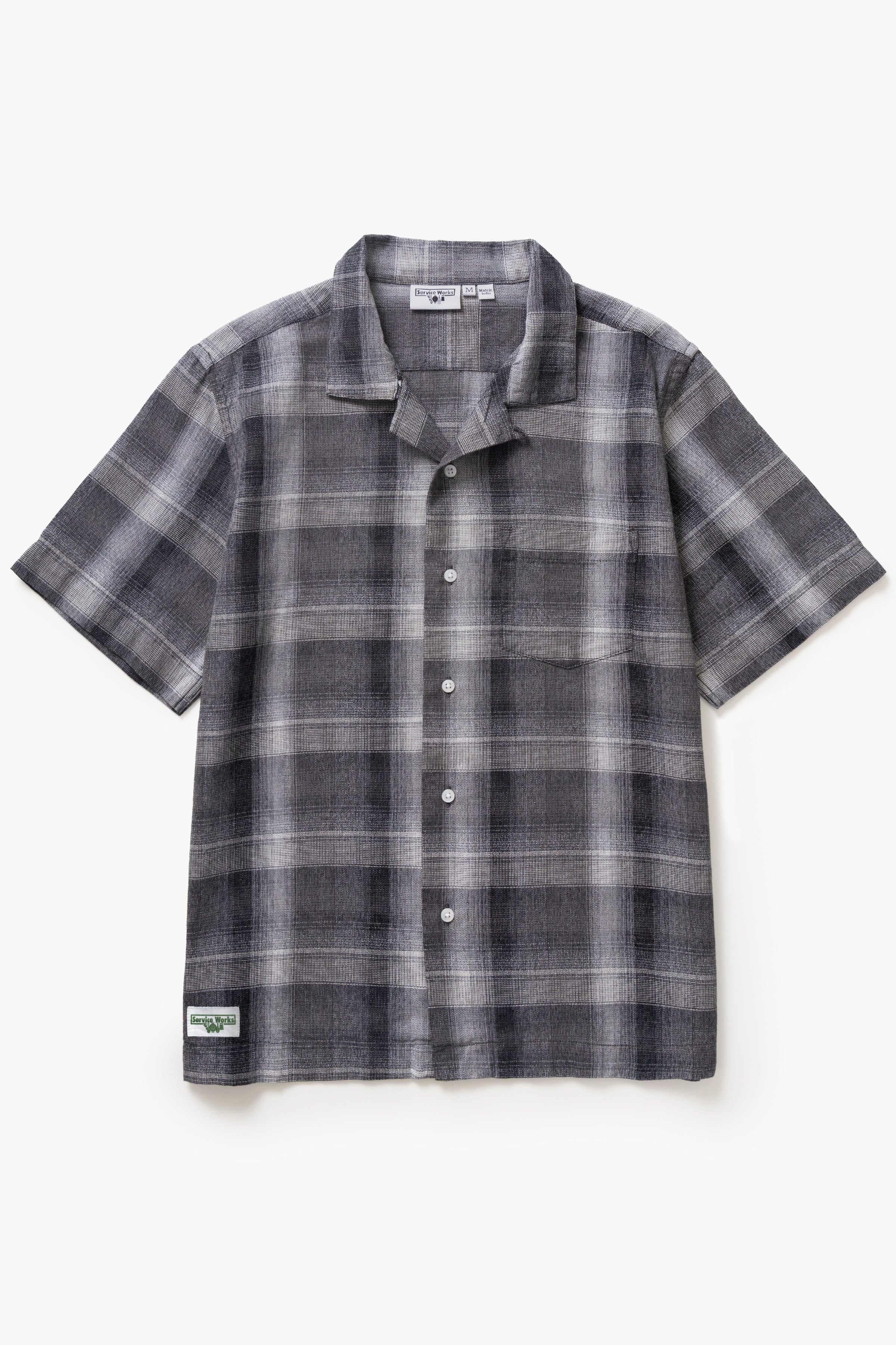 Service Works - Plaid Resort Shirt - Black