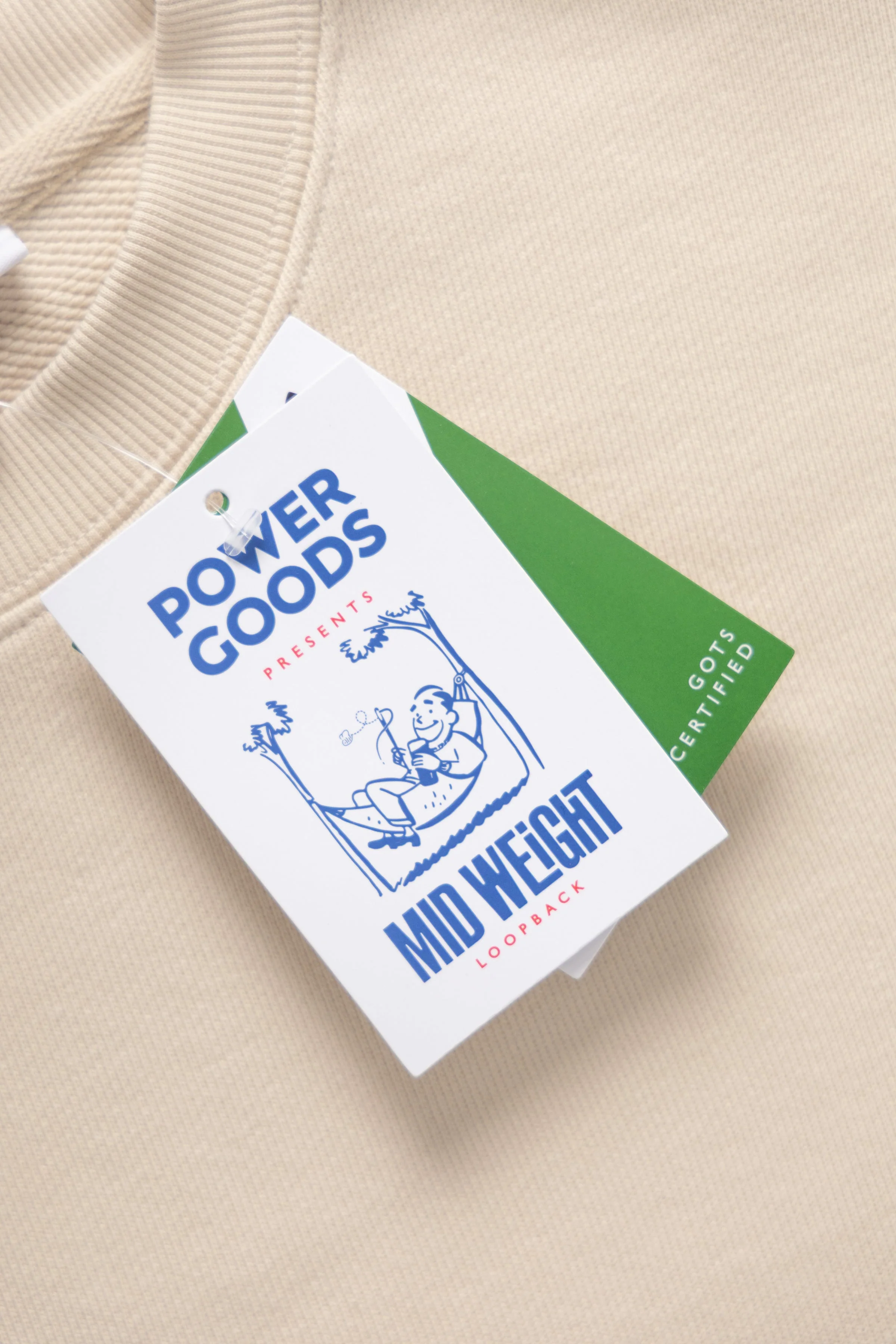 Power Goods - Loopback Crewneck - Putty - Image 6