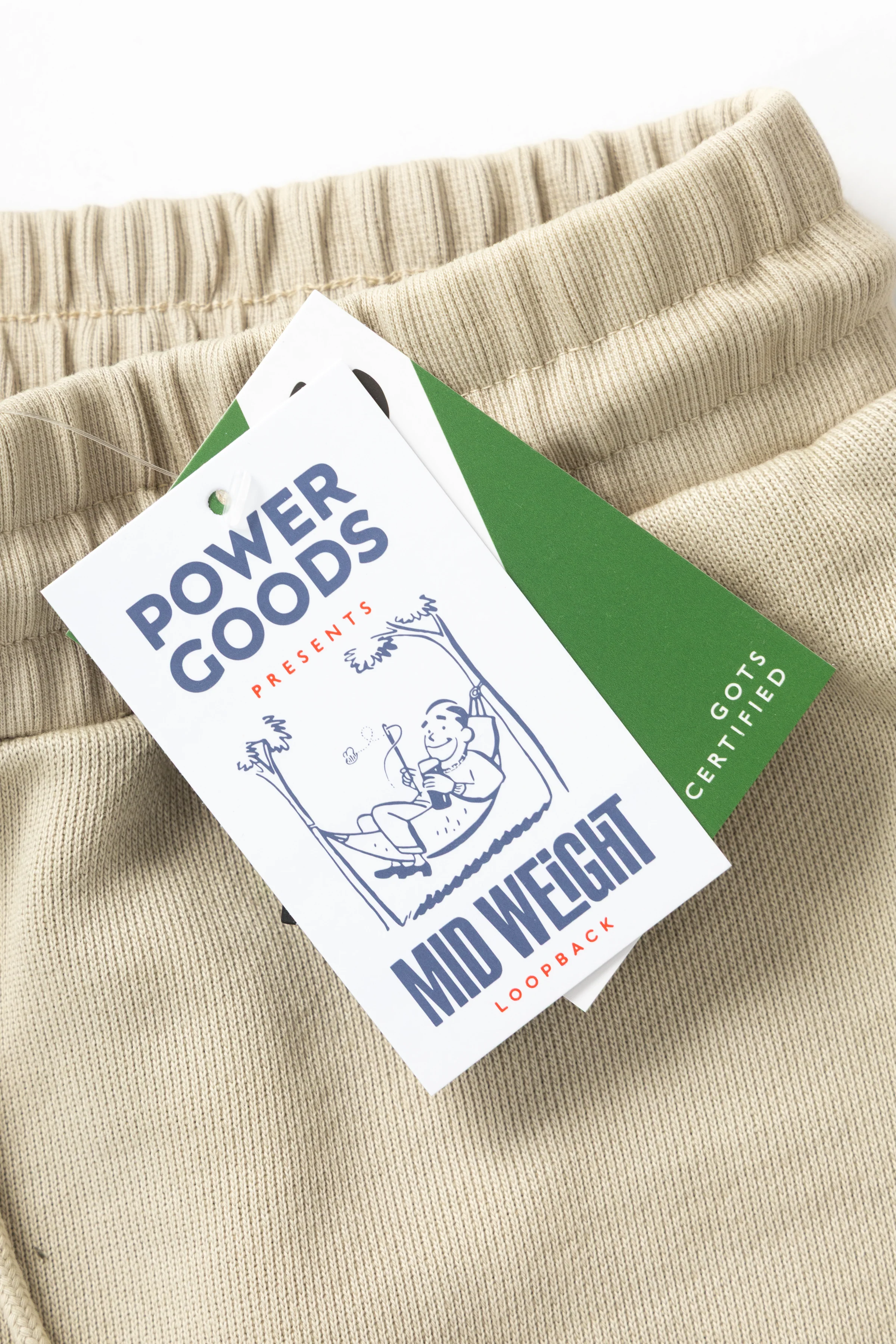 Power Goods - Loopback Sweat Shorts - Bone - Image 2
