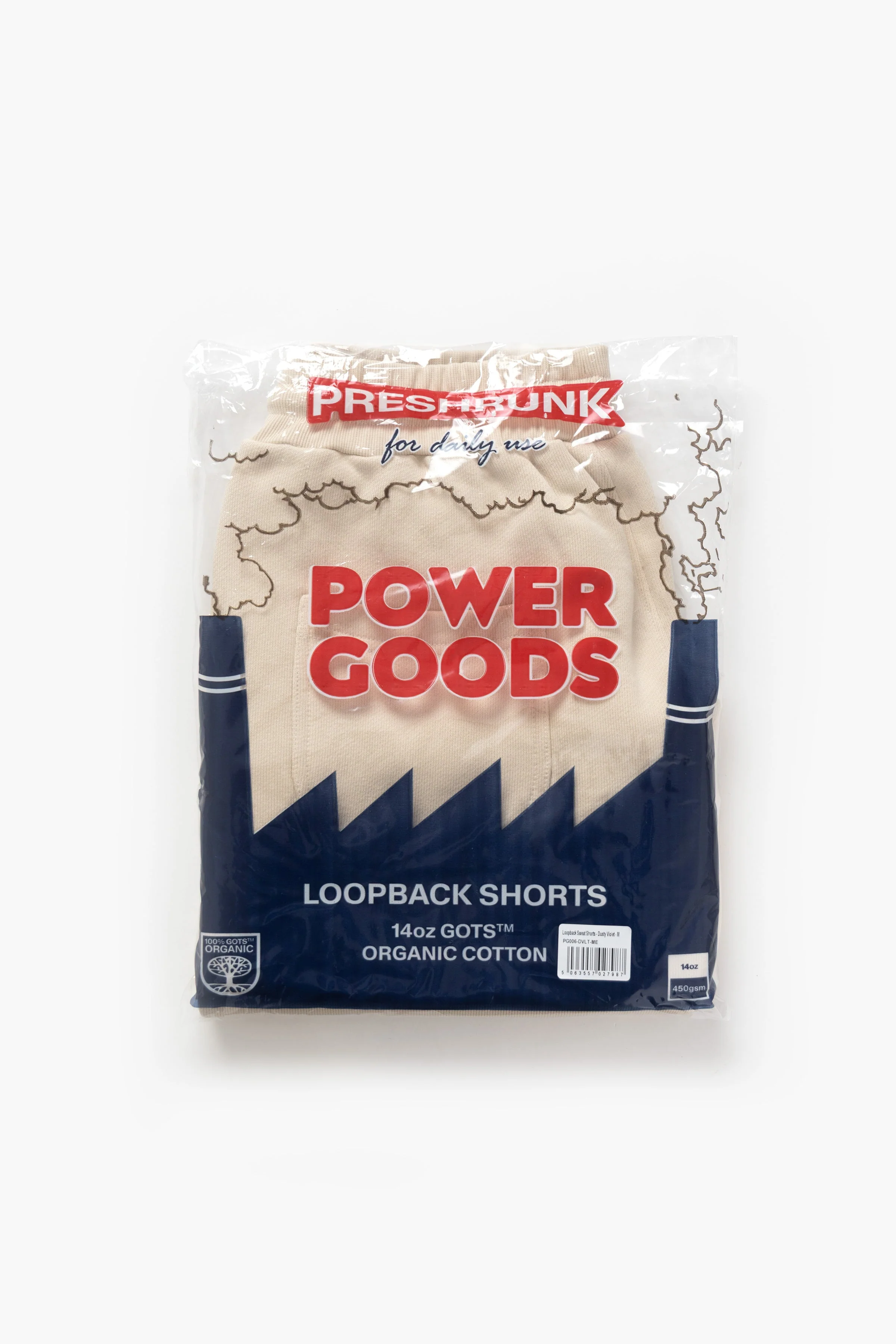 Power Goods - Loopback Sweat Shorts - Putty - Image 7