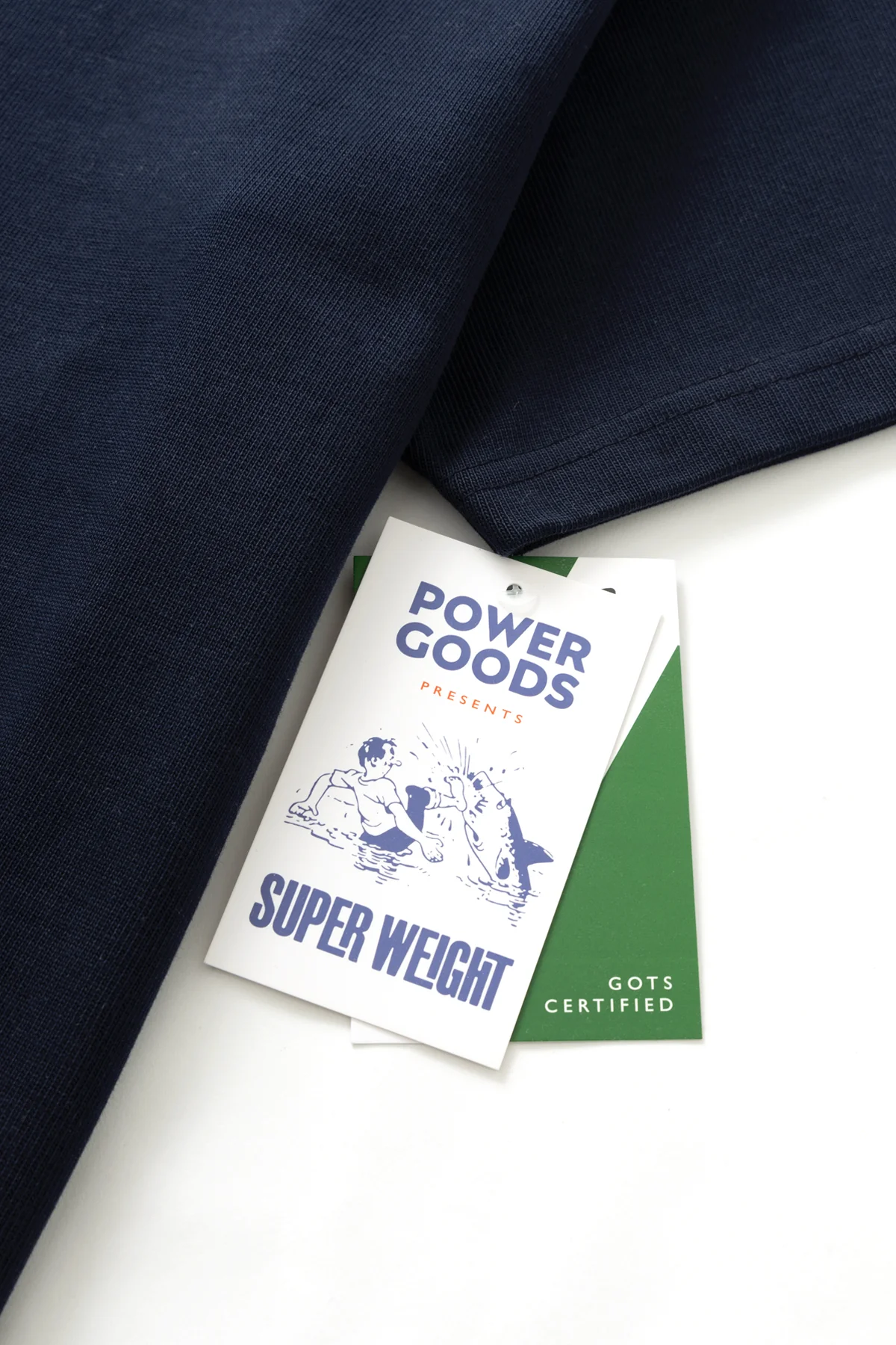 Power Goods - Super Weight T-Shirt - Dark Navy - Image 2