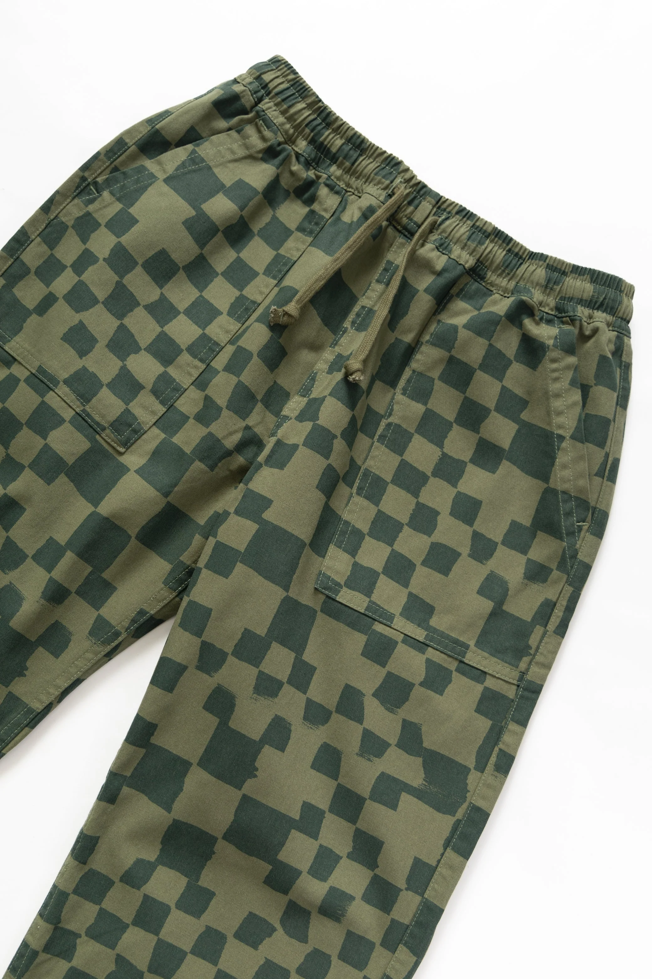 Service Works - Printed Chef Pants - Olive Checker - Image 2