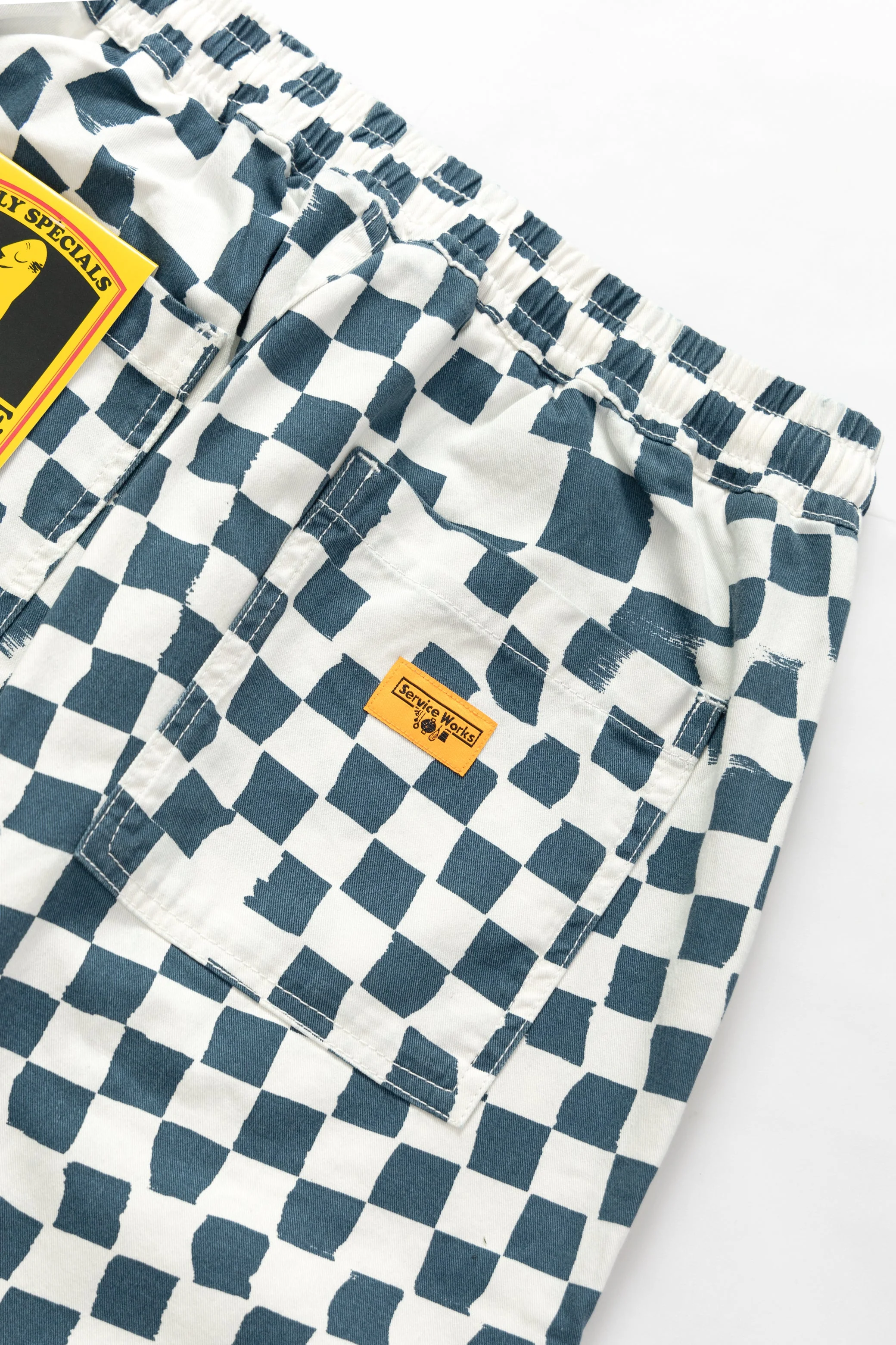 Service Works - Printed Chef Pants - Teal Checker - Image 4