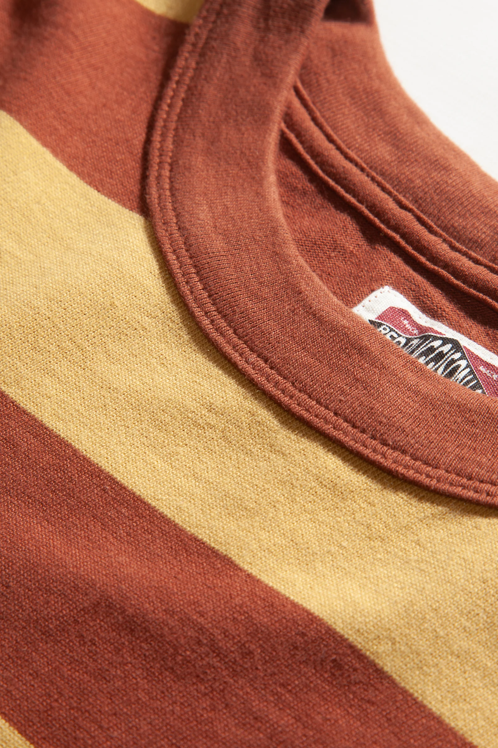 Red Ruggison - Border Long Sleeve T-Shirt - Yellow/Brown - Image 5