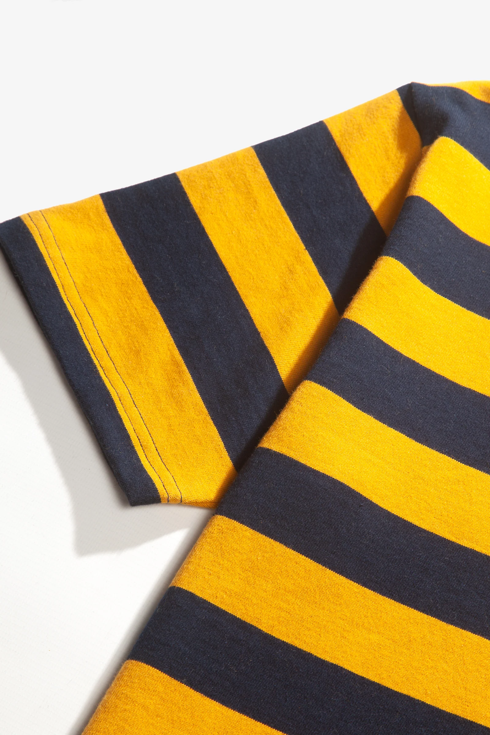 Red Ruggison - Border Short Sleeve T-Shirt - Yellow/Navy - Image 3