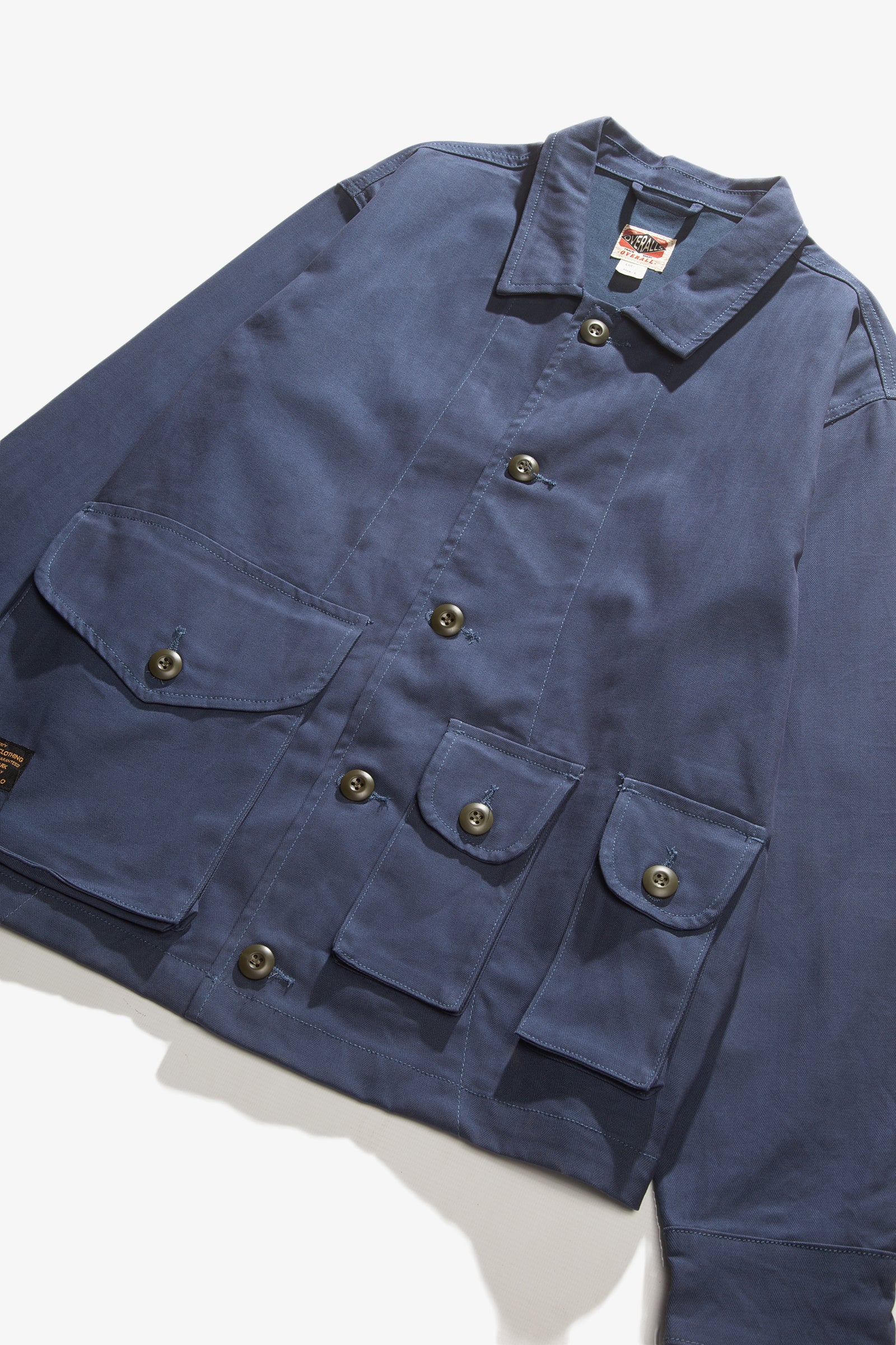 Red Ruggison - Twill Military Work Jacket - Navy - Image 4