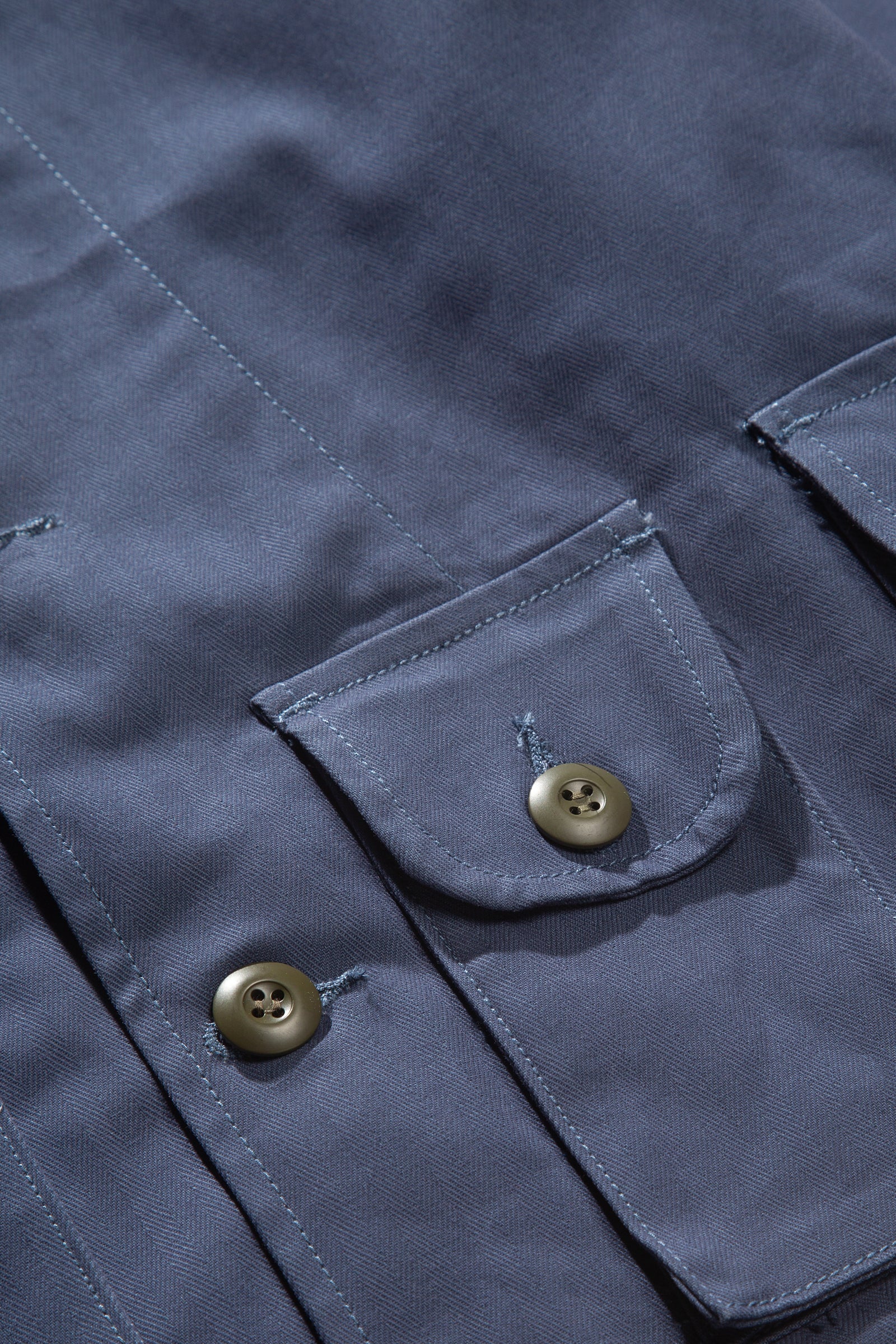 Red Ruggison - Twill Military Work Jacket - Navy - Image 5