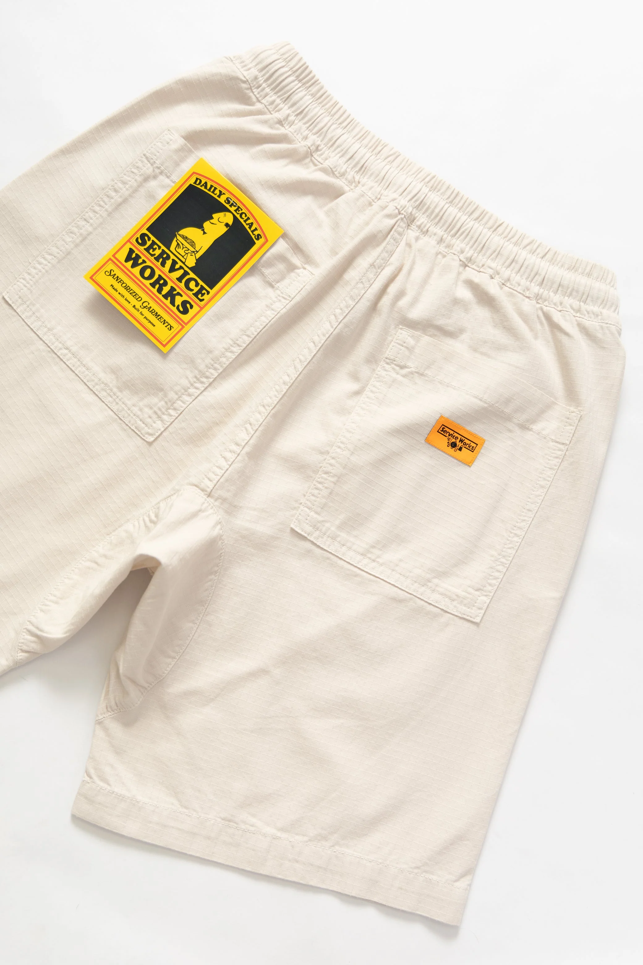 Service Works - Ripstop Chef Shorts - Bone - Image 4