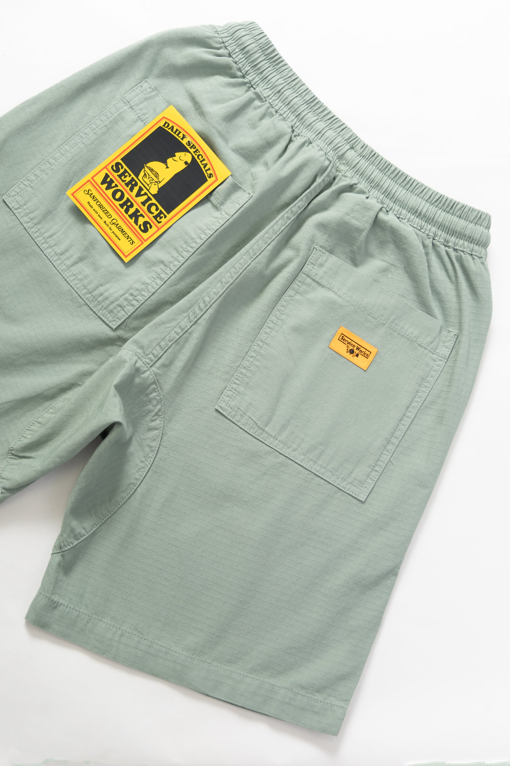 Service Works - Ripstop Chef Shorts - Sage - Image 4