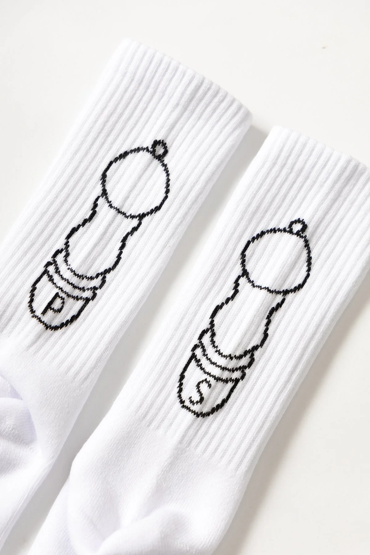 Service Works - Salt + Pepper Socks - White - Image 3