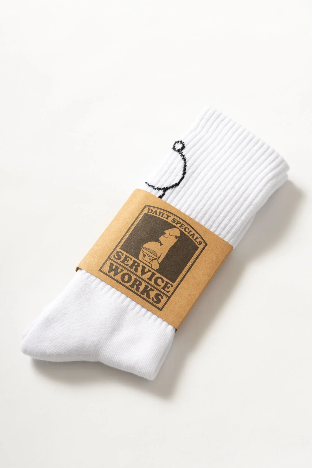 Service Works - Salt + Pepper Socks - White - Image 5