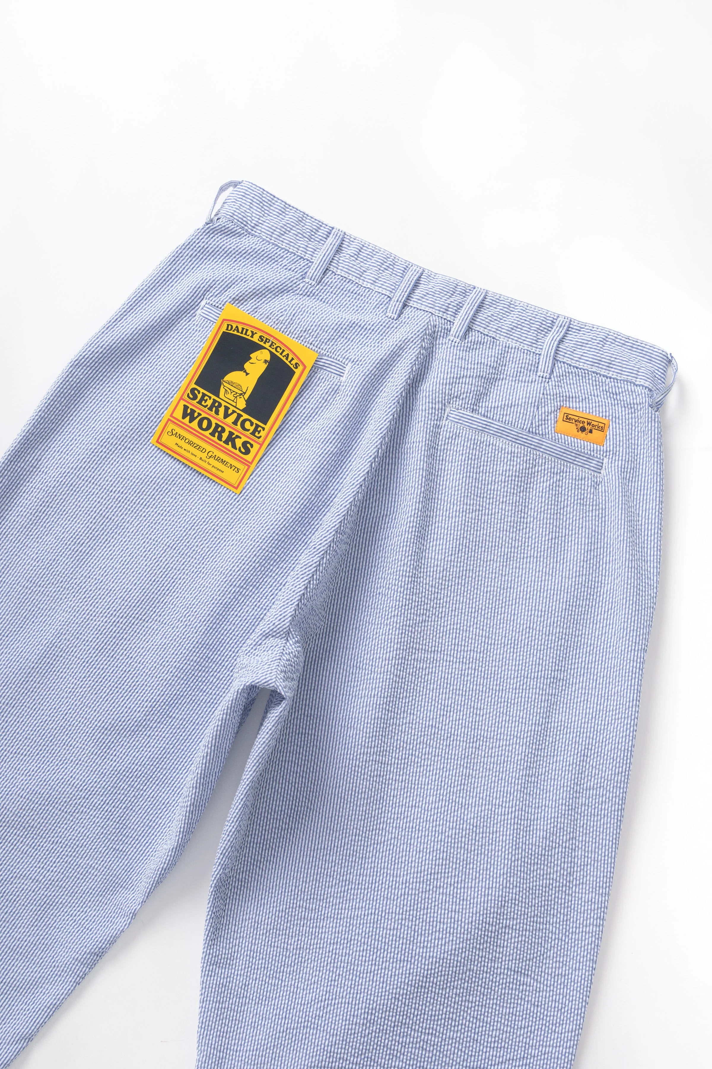 Service Works - Seersucker Part Timer Pant - Navy Stripe - Image 4