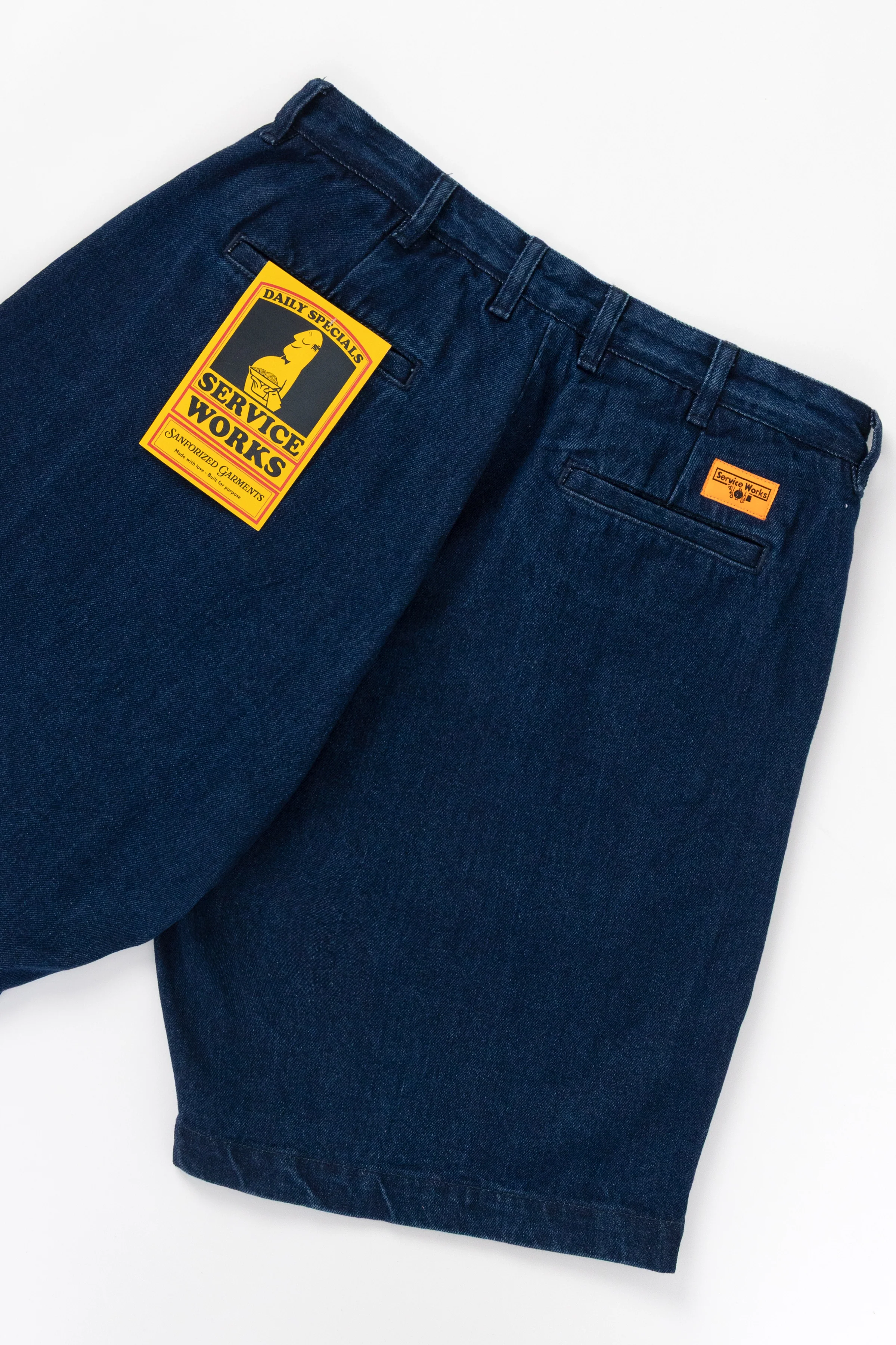 Service Works - Denim Part Timer Shorts - One Wash - Image 4