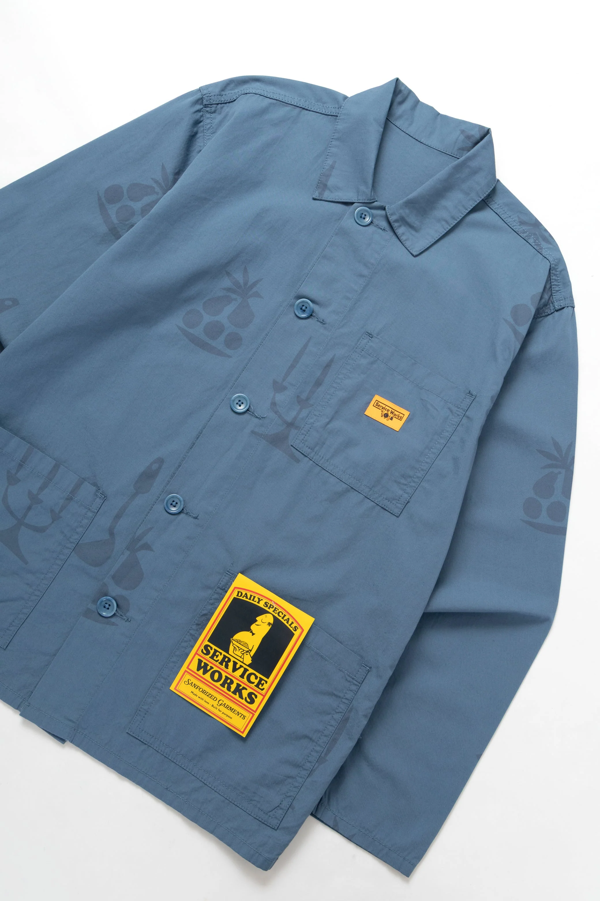 Service Works - Nourish Printed Chore Shirt - Slate - Image 2