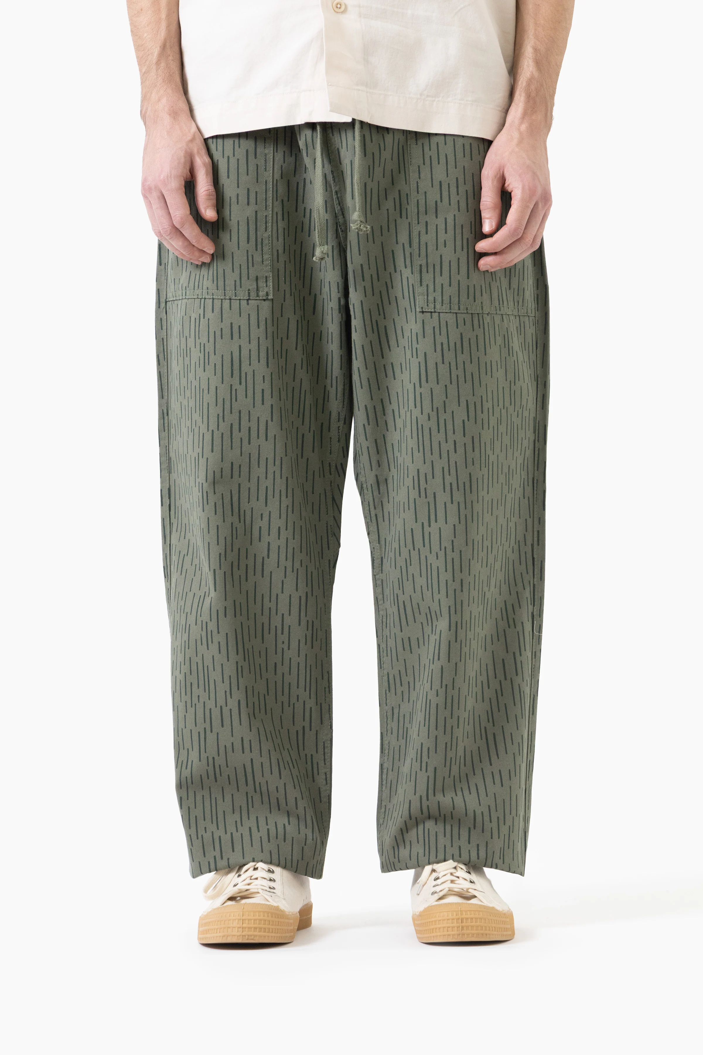 Service Works - Patterned Chef Pants - Raindrop Green - Image 2