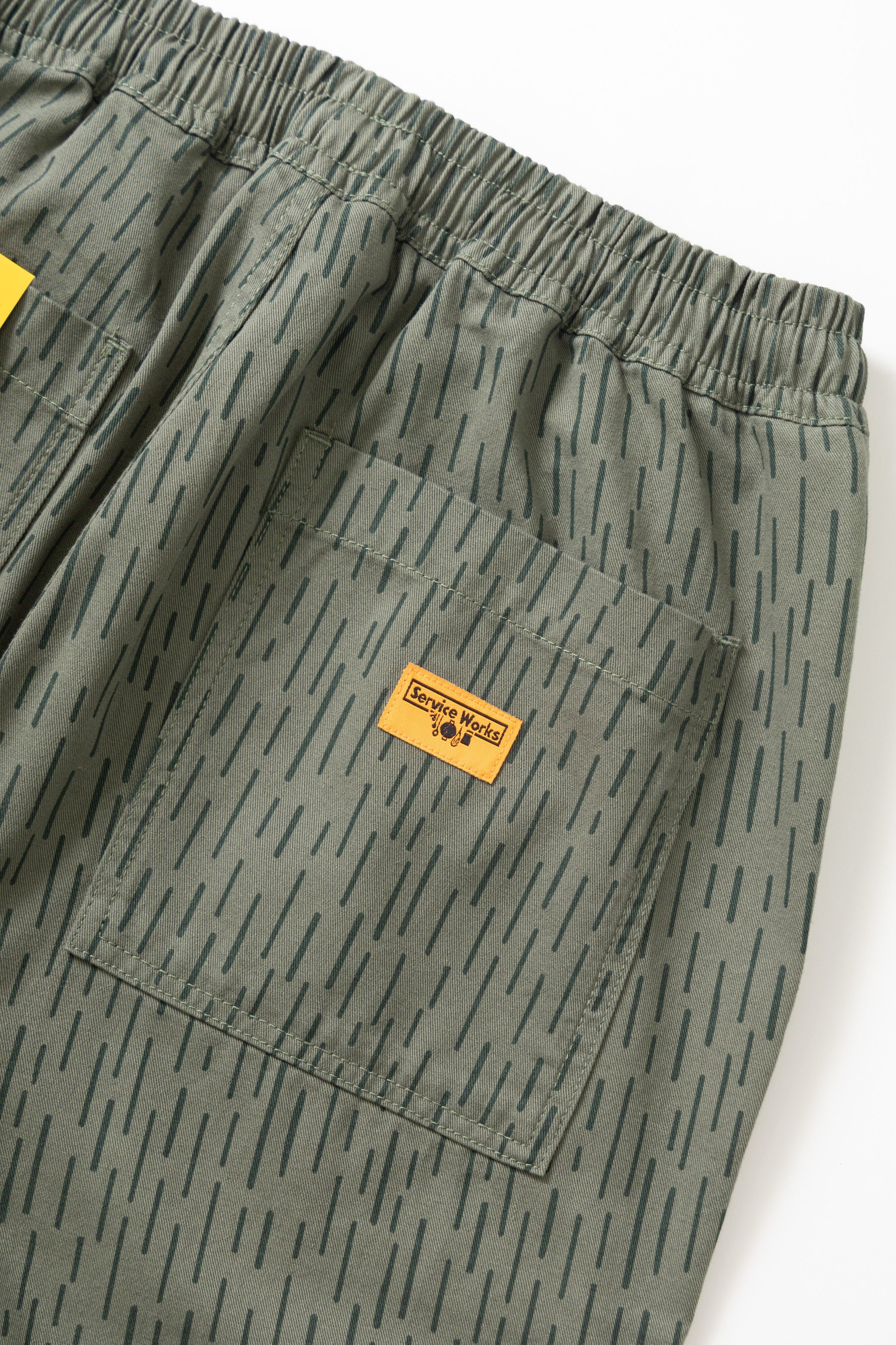 Service Works - Patterned Chef Pants - Raindrop Green - Image 9
