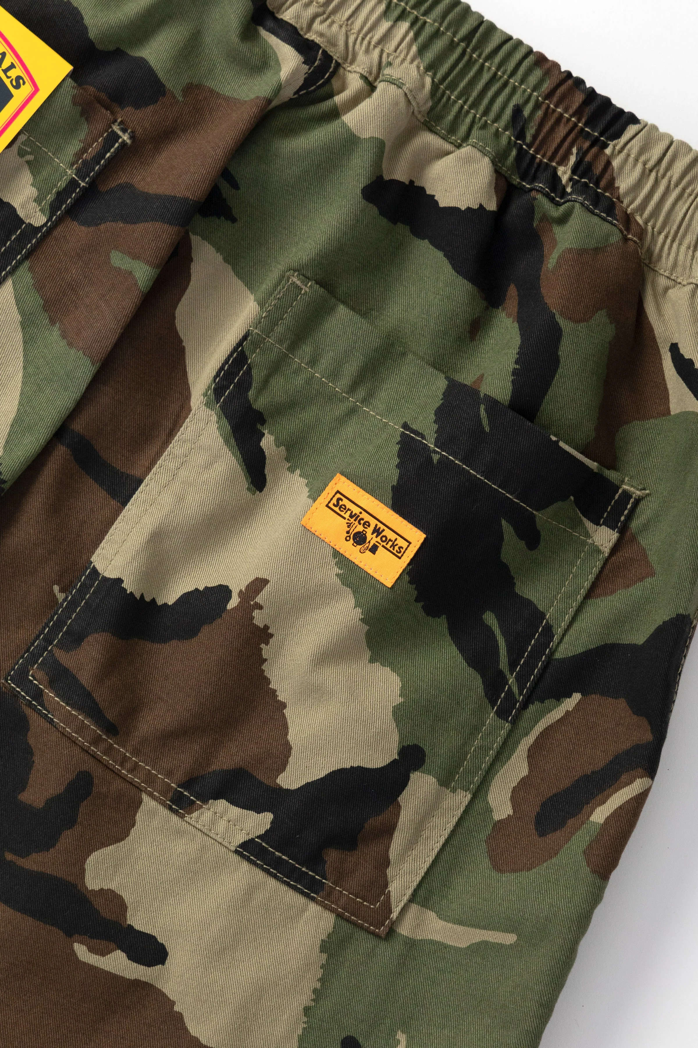 Service Works - Patterned Chef Shorts - Woodland - Image 7