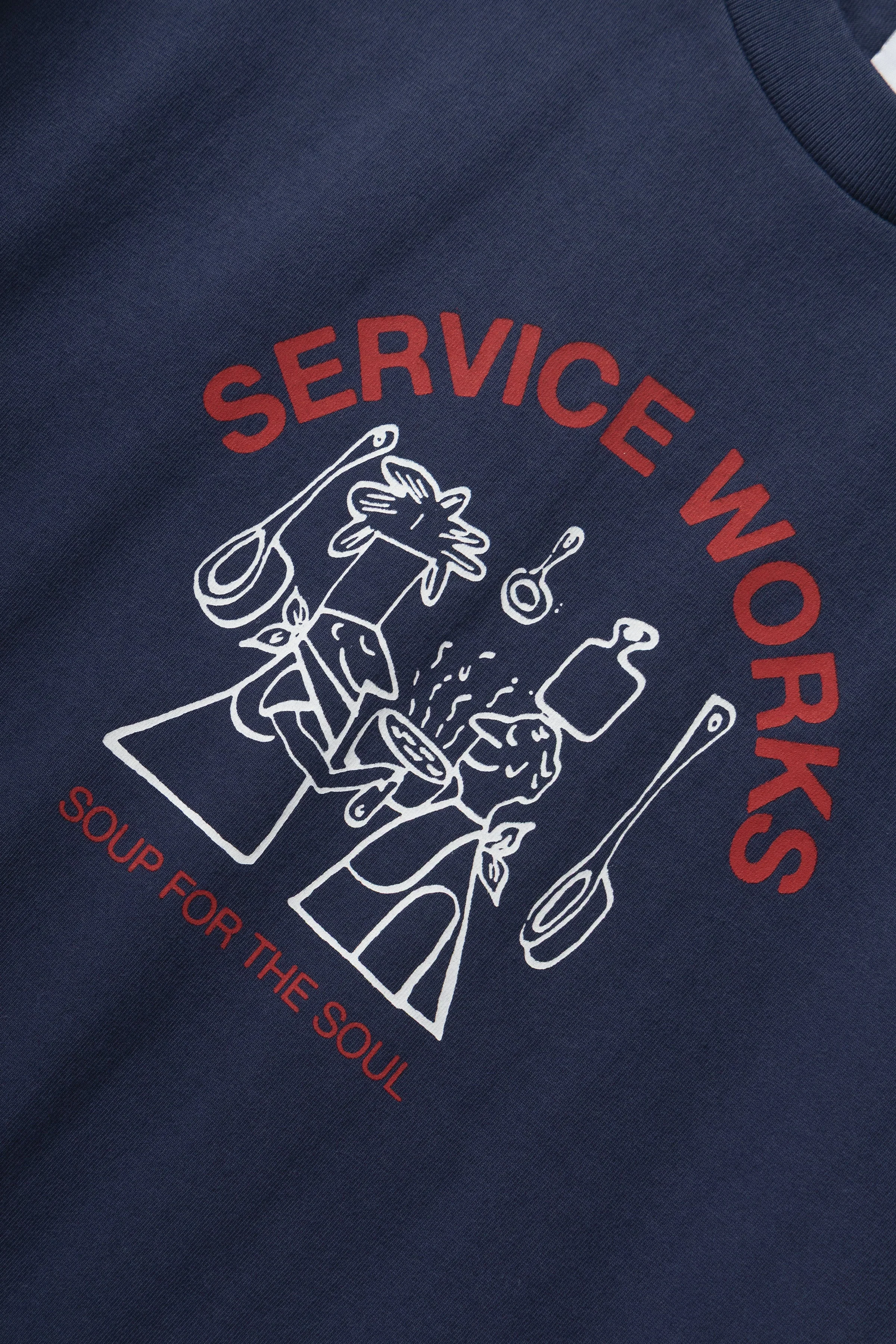 Service Works - Soup For The Soul Tee - Navy - Image 2