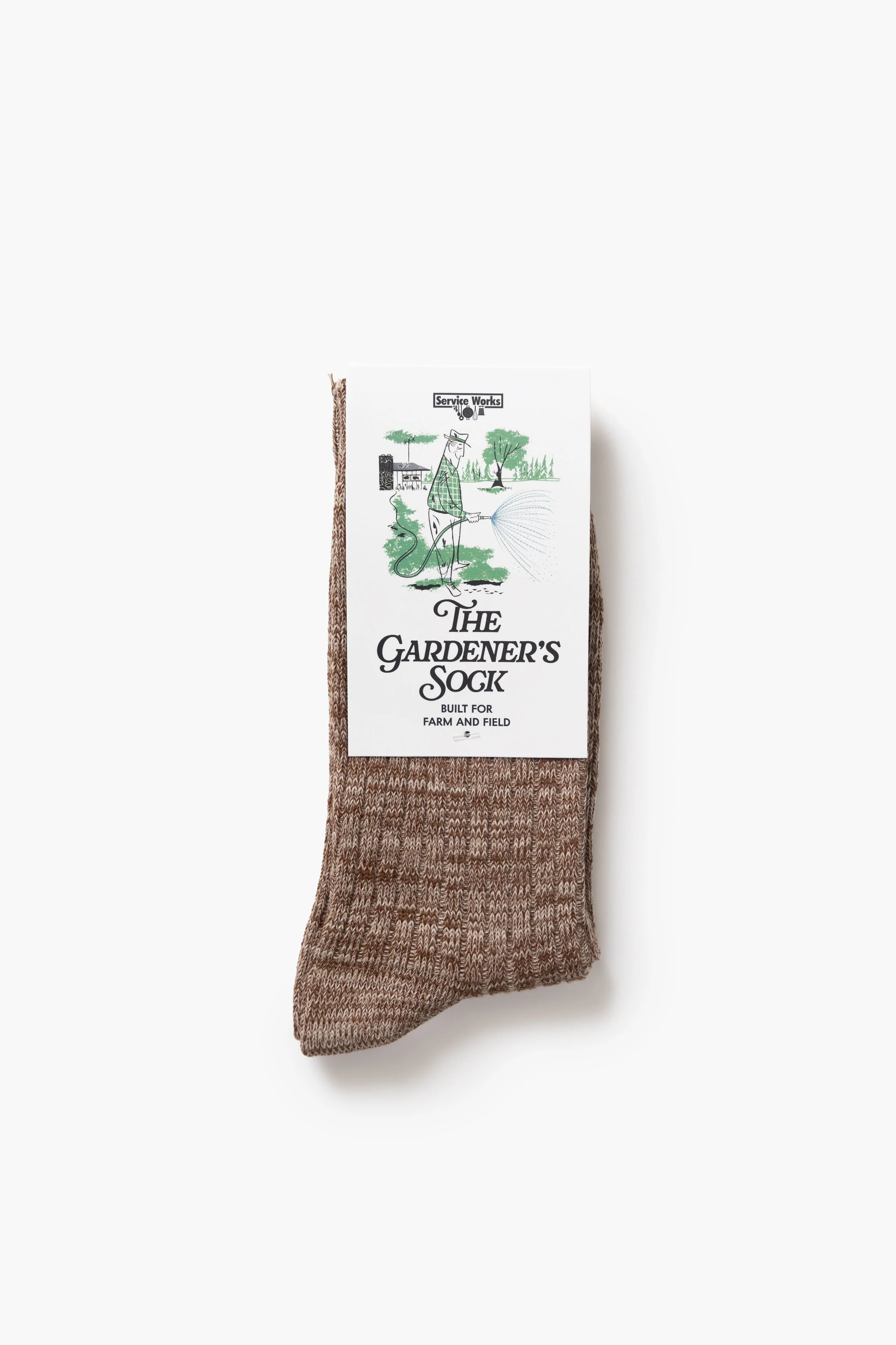 Service Works - The Gardener's Sock - Brown