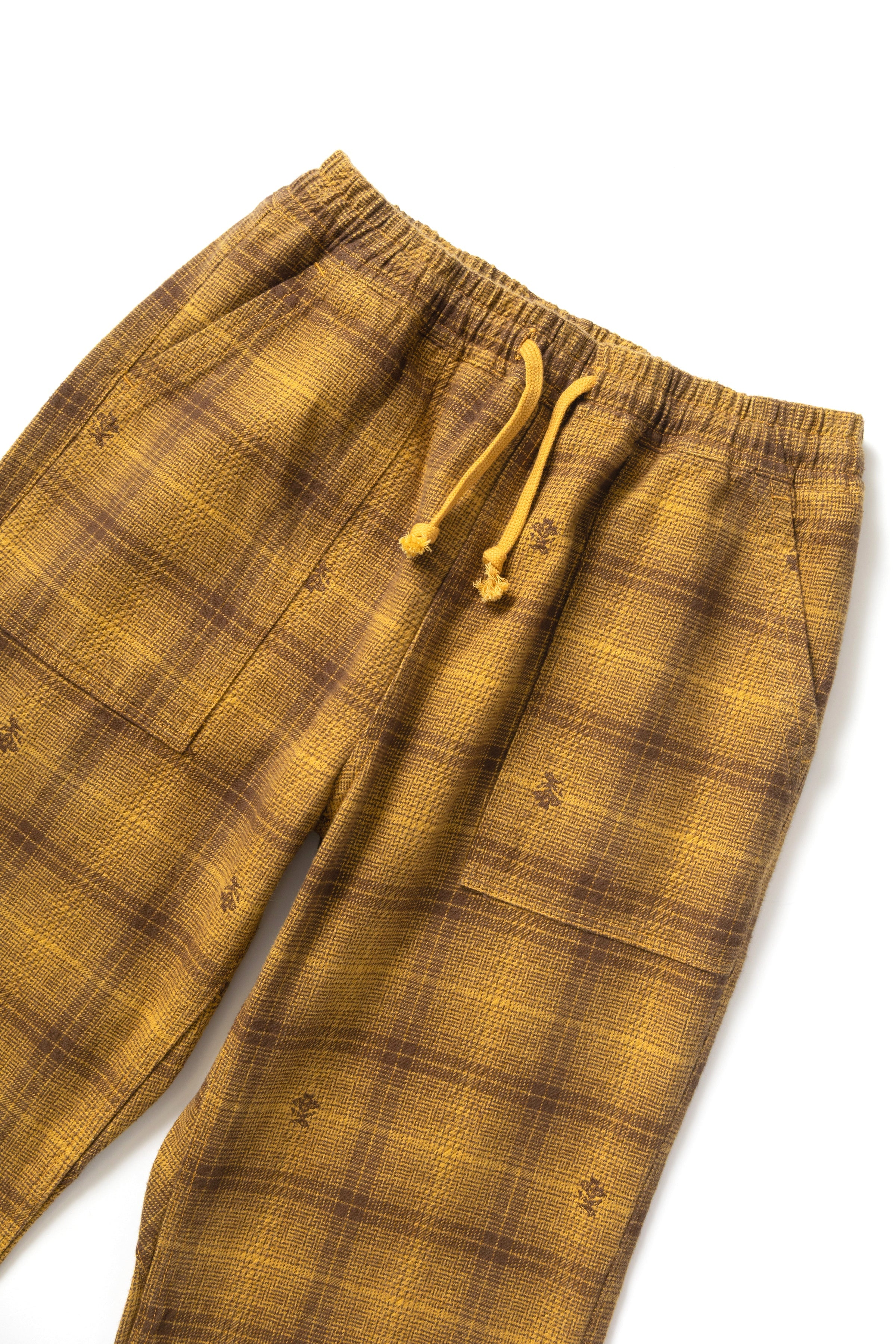 Service Works - Thistle Plaid Chef Pants - Ochre - Image 2
