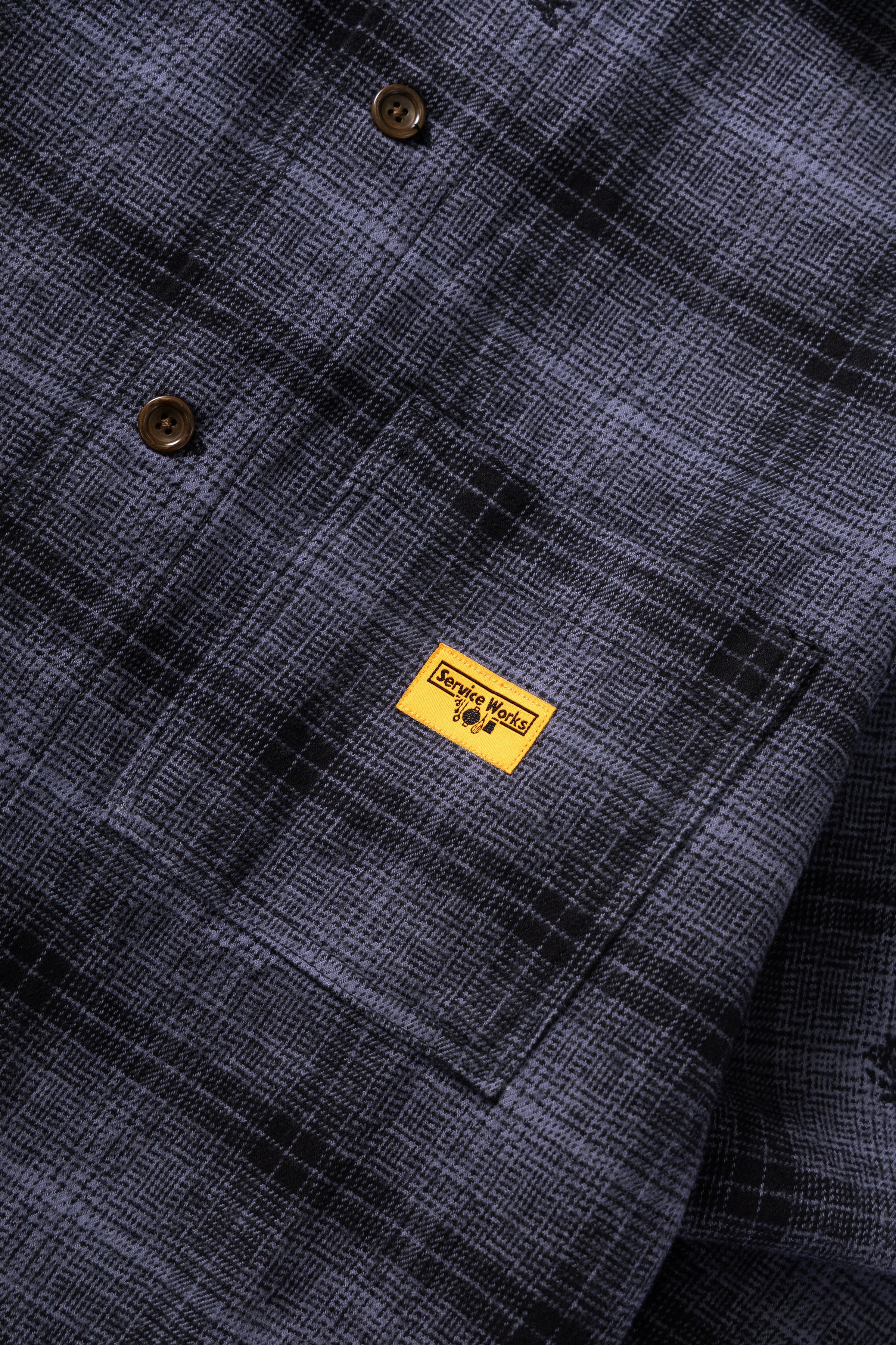 Service Works - Thistle Plaid Front Of House Jacket - Black - Image 3