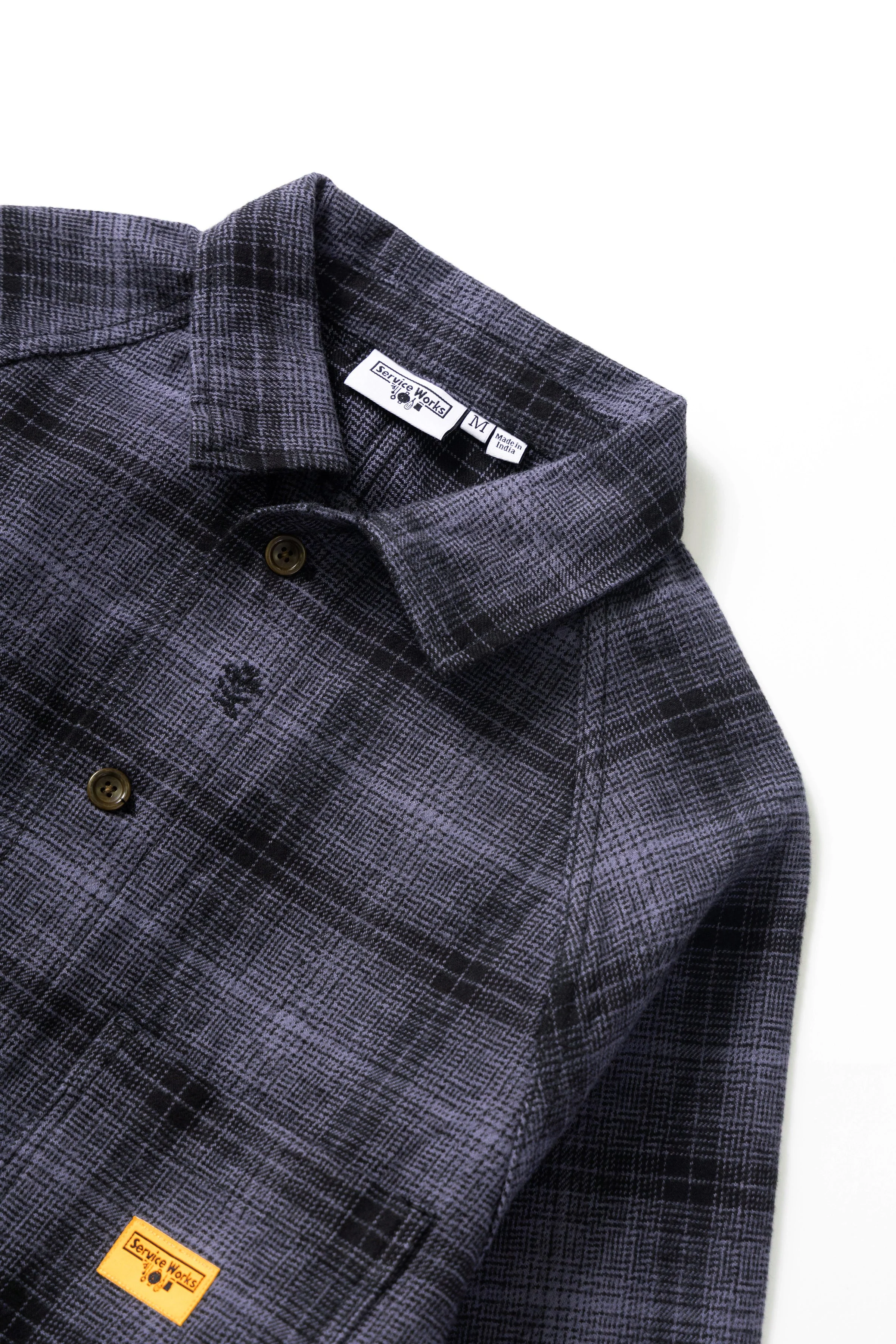 Service Works - Thistle Plaid Front Of House Jacket - Black - Image 4