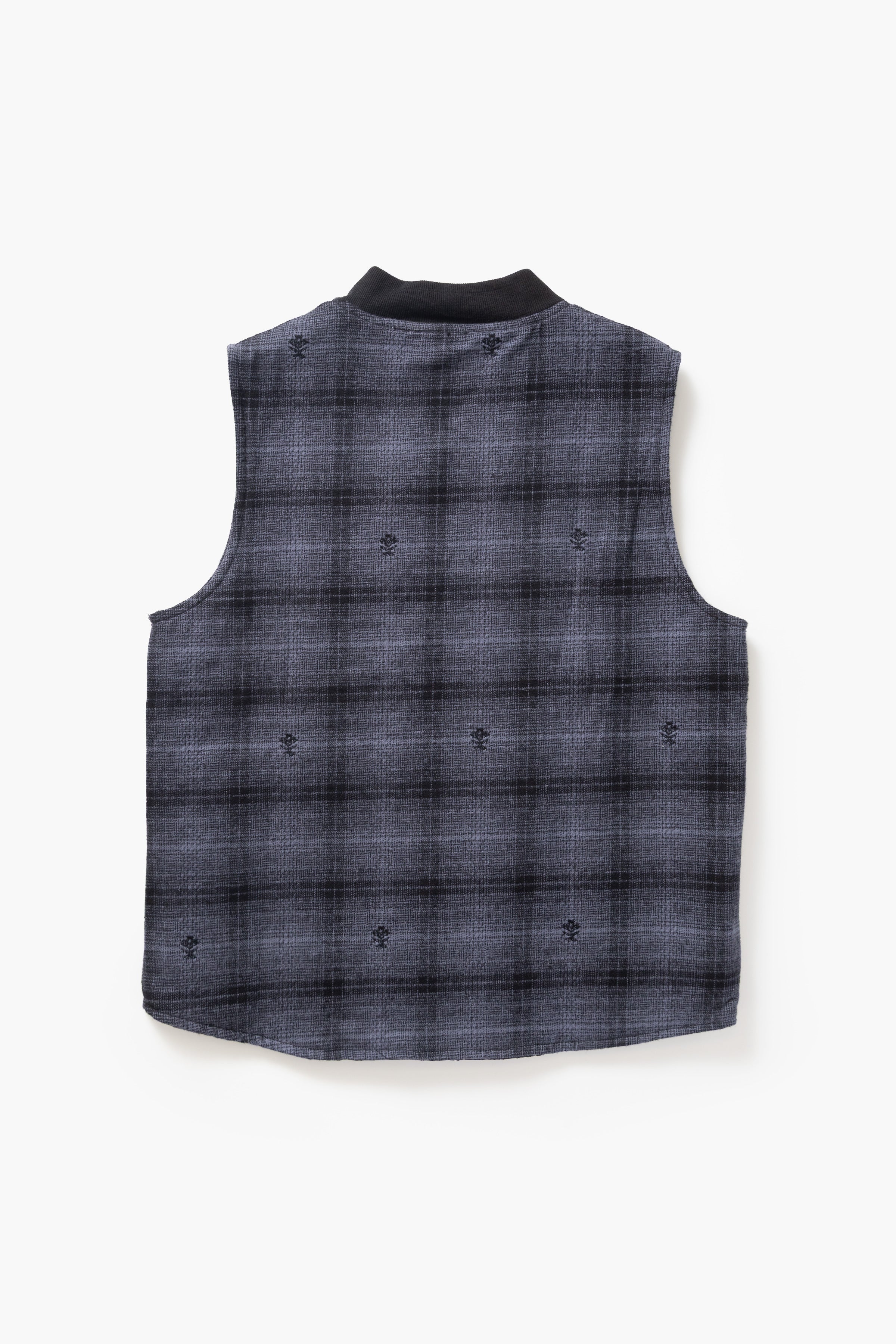 Service Works - Thistle Plaid Padded Work Vest - Black - Image 8