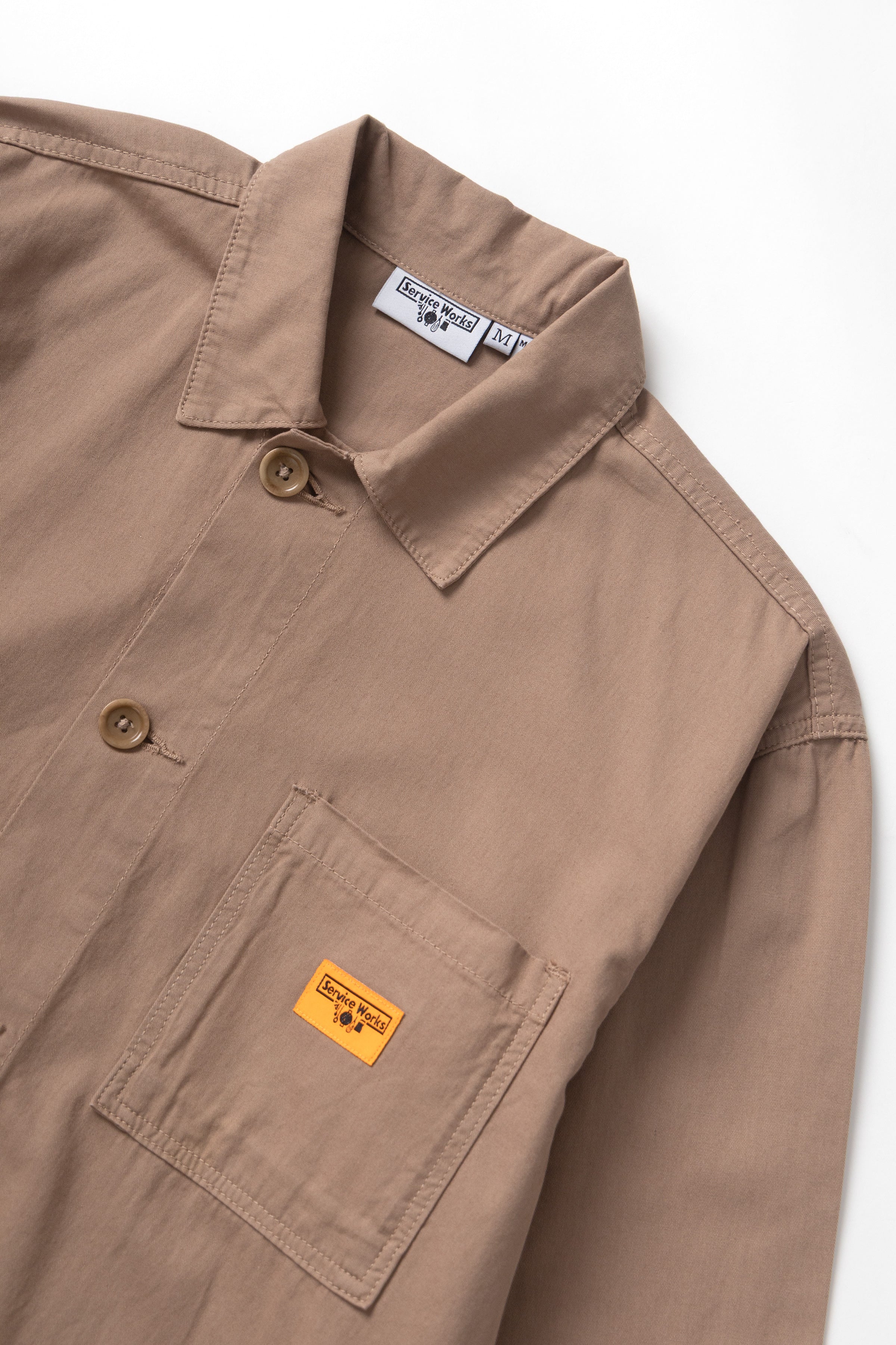 Service Works - Twill Chore Shirt - Mushroom - Image 5