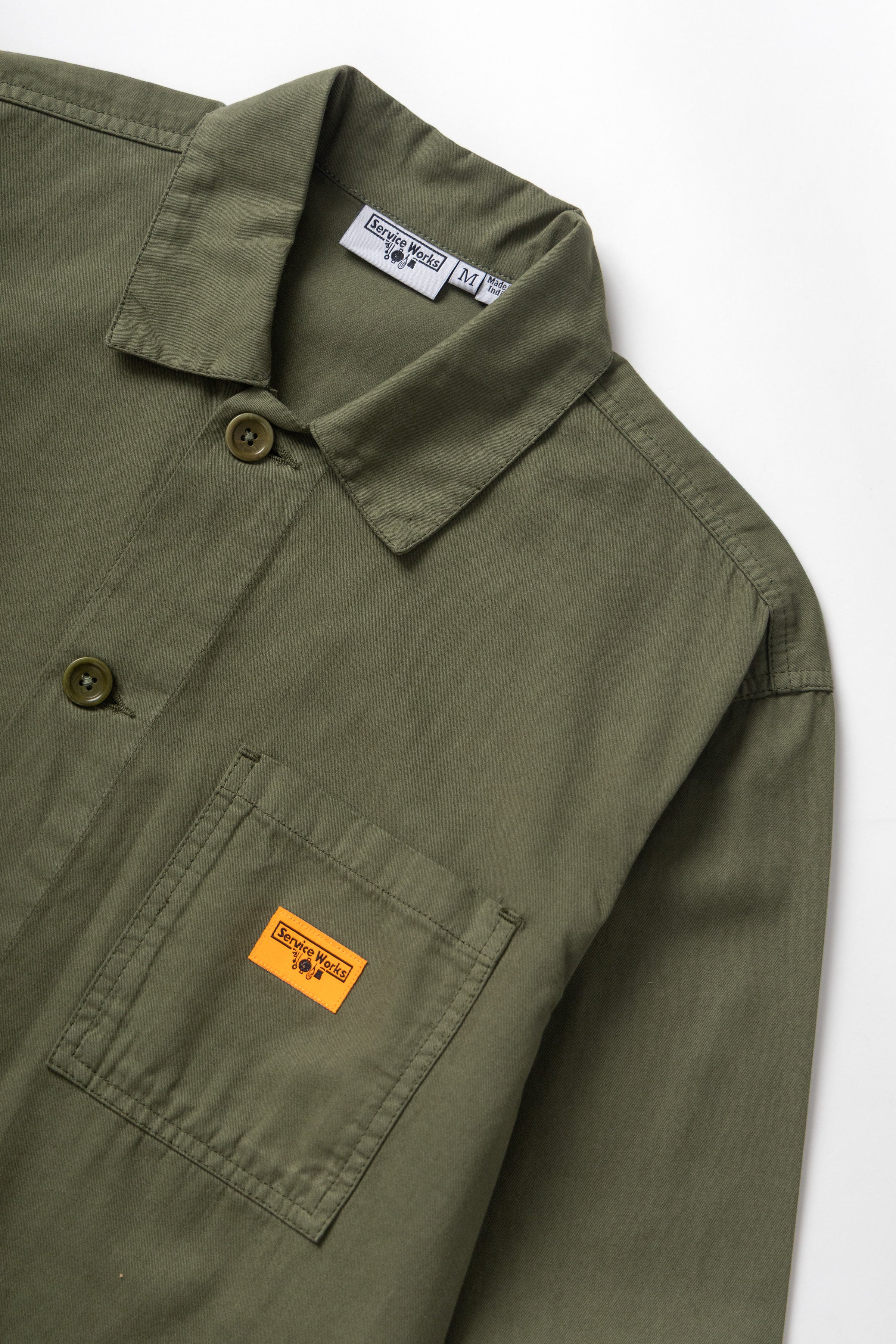 Service Works - Twill Chore Shirt - Olive - Image 4
