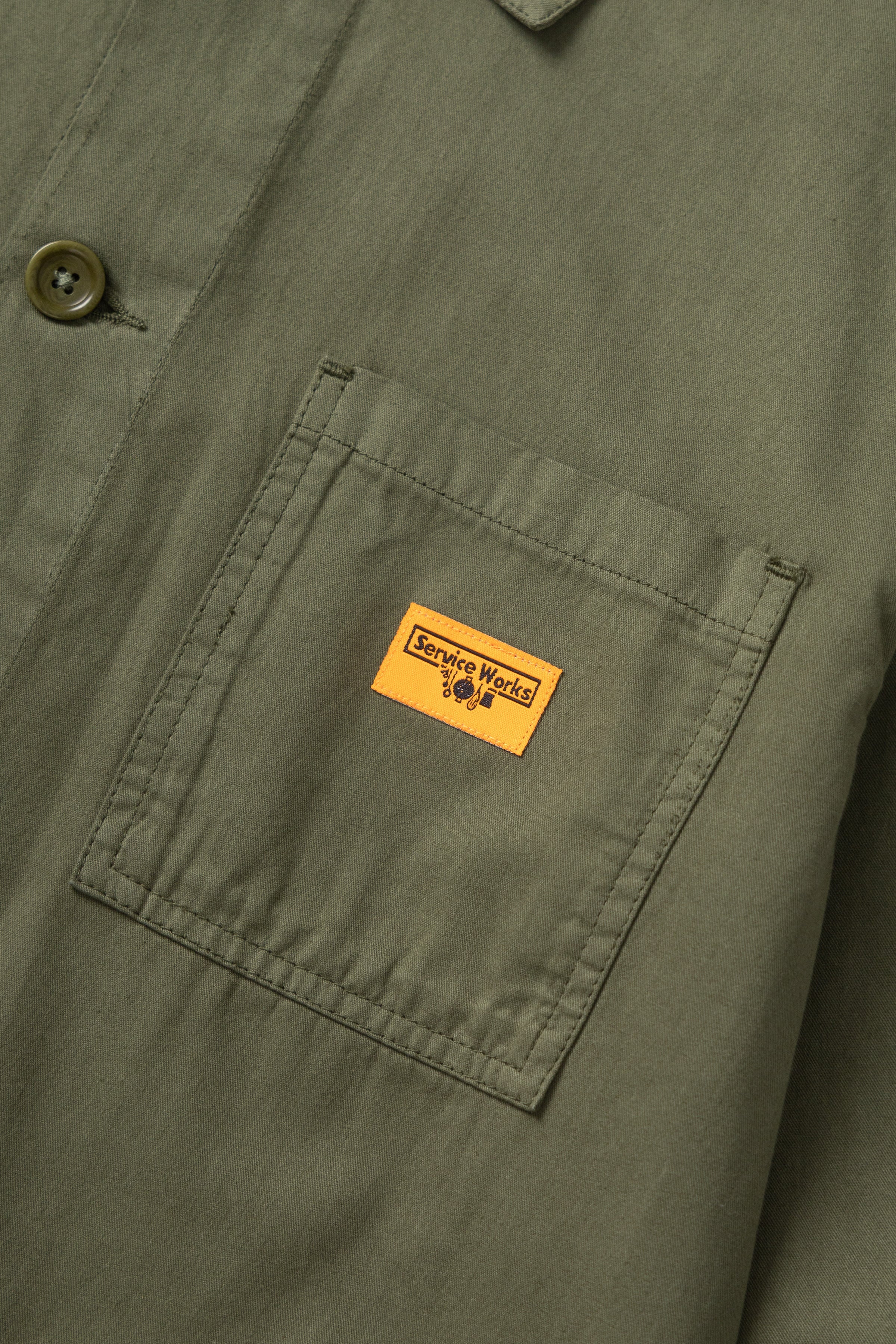 Service Works - Twill Chore Shirt - Olive - Image 5