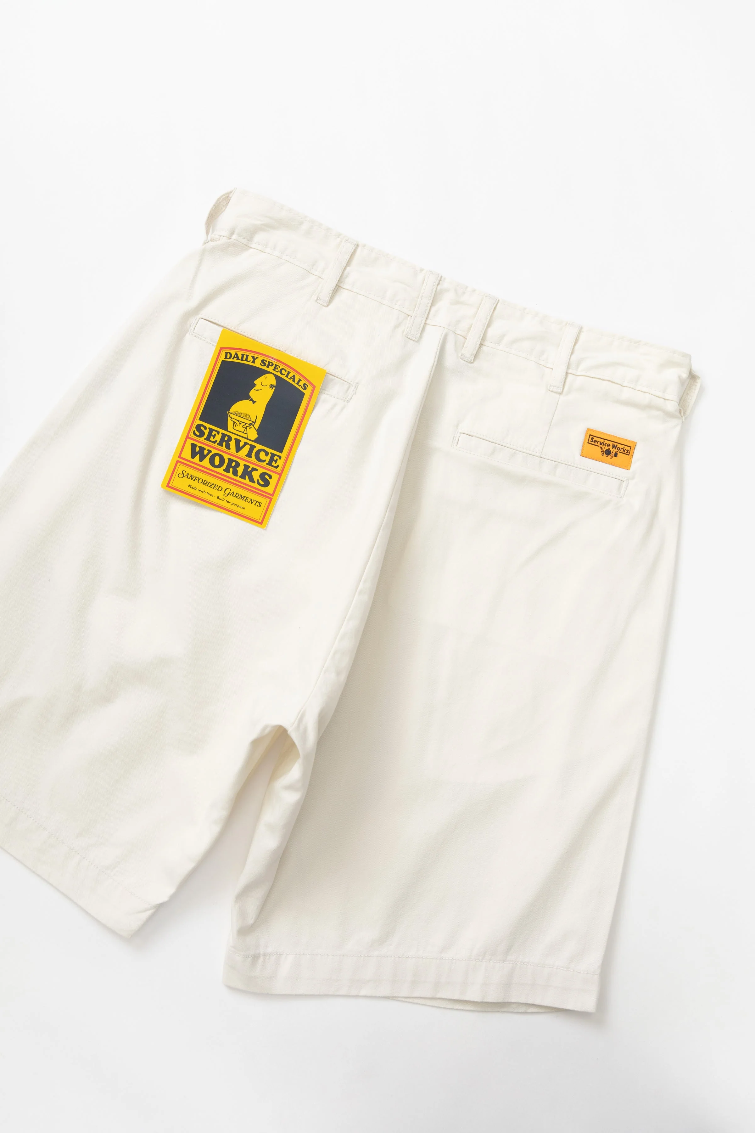 Service Works - Twill Part Timer Shorts - Off-White - Image 4