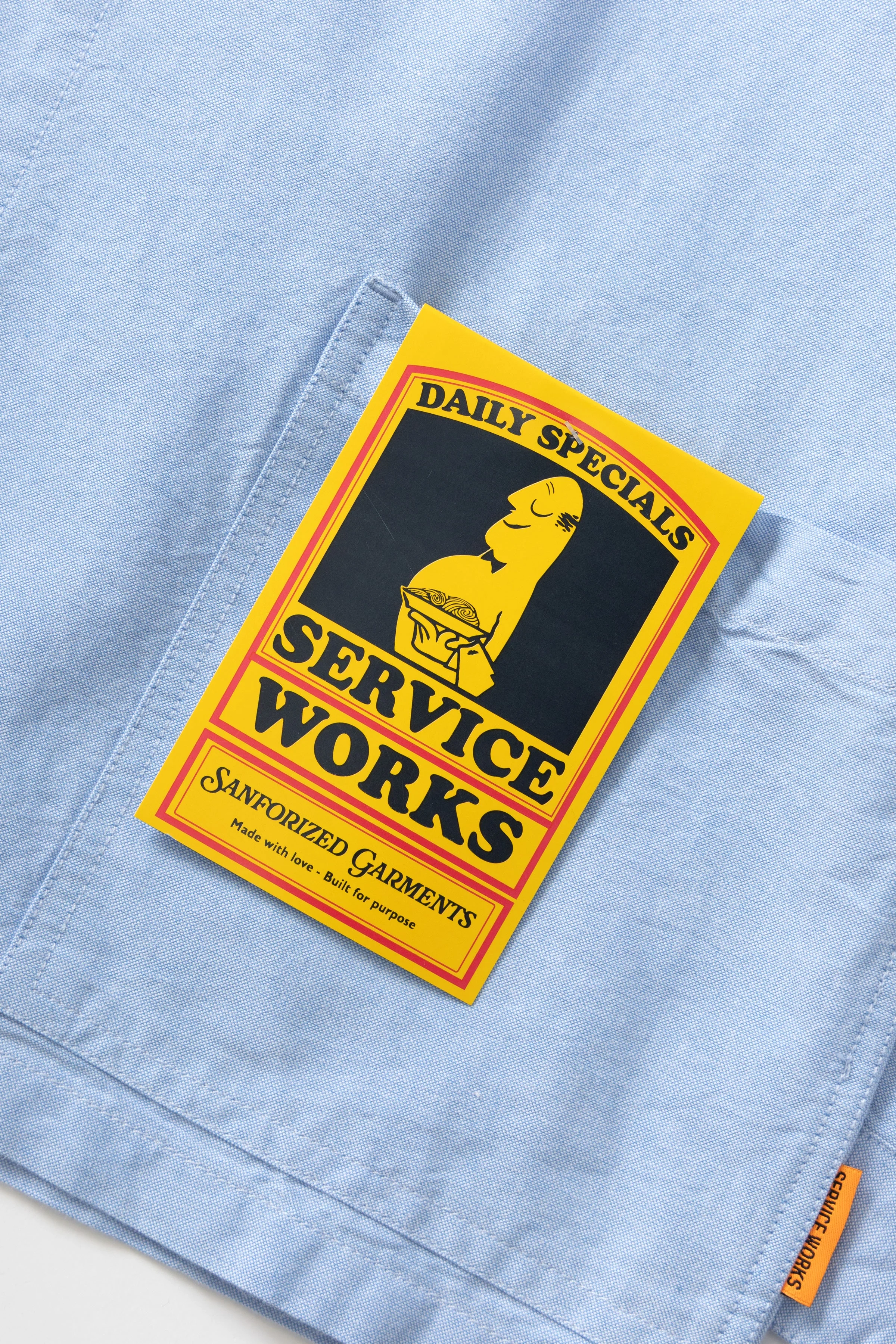 Service Works - Waiter Shirt - Oxford Blue - Image 3