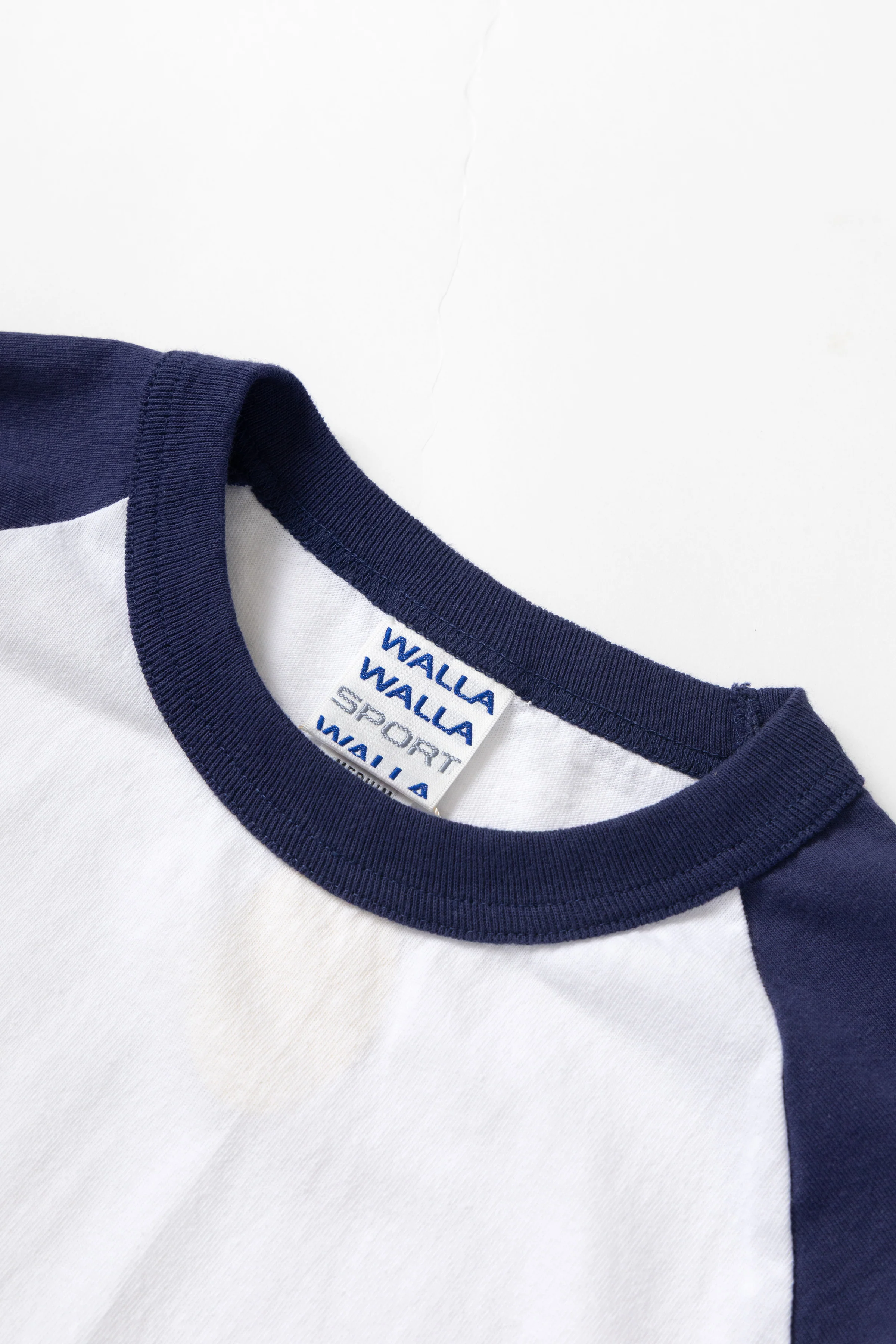 Walla Walla Sport - 2-Tone Baseball Tee - White/Navy - Image 2