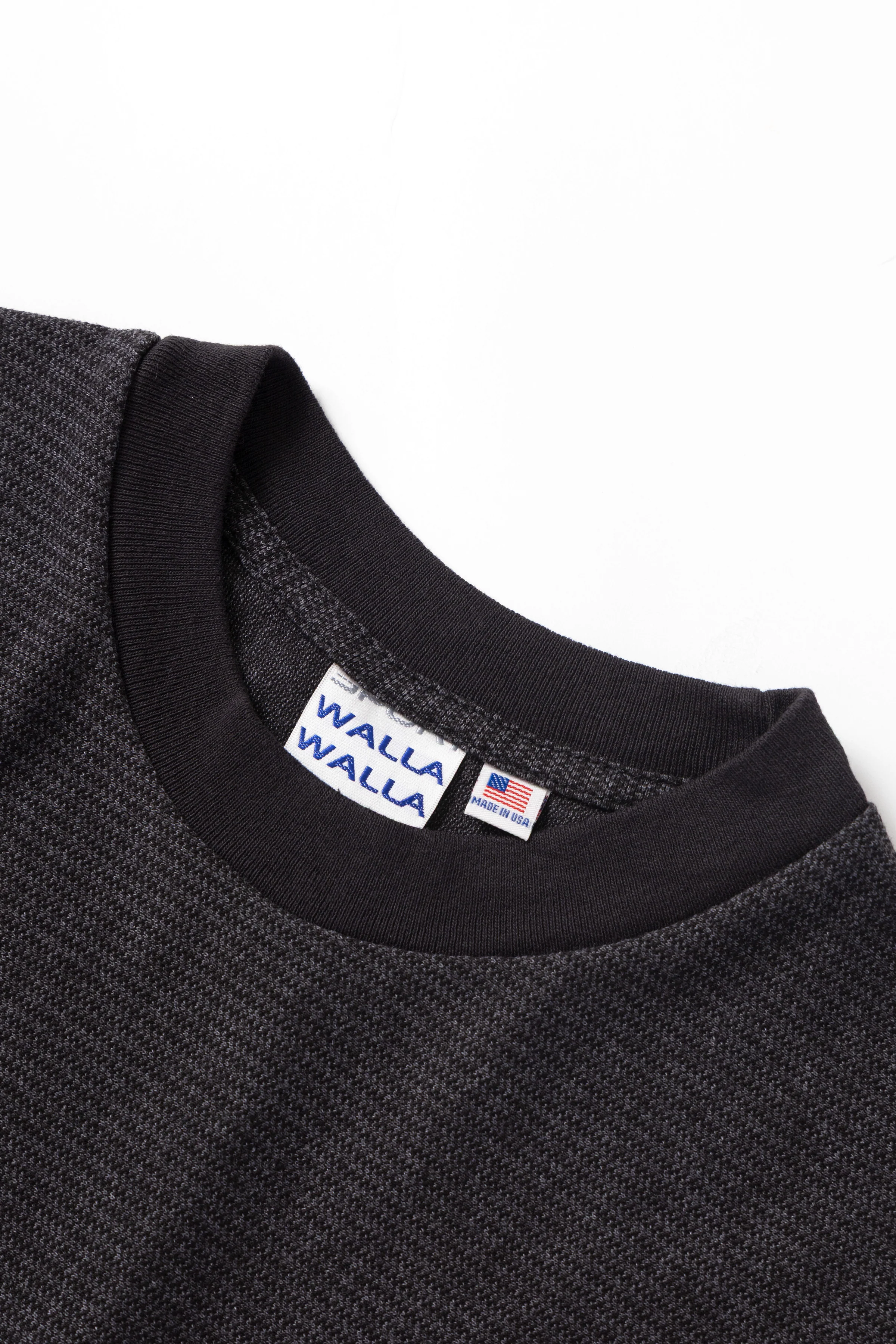 Walla Walla Sport - Jacquard Stripe Tee - Black - Image 2