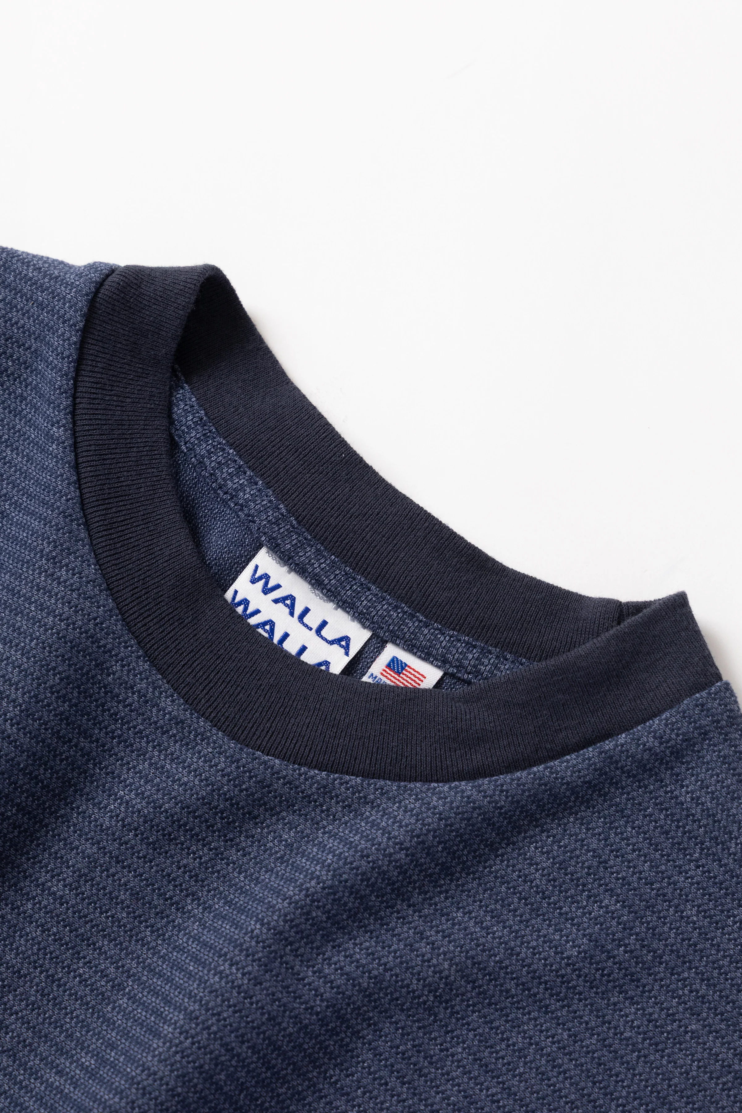 Walla Walla Sport - Jacquard Stripe Tee - Navy - Image 2