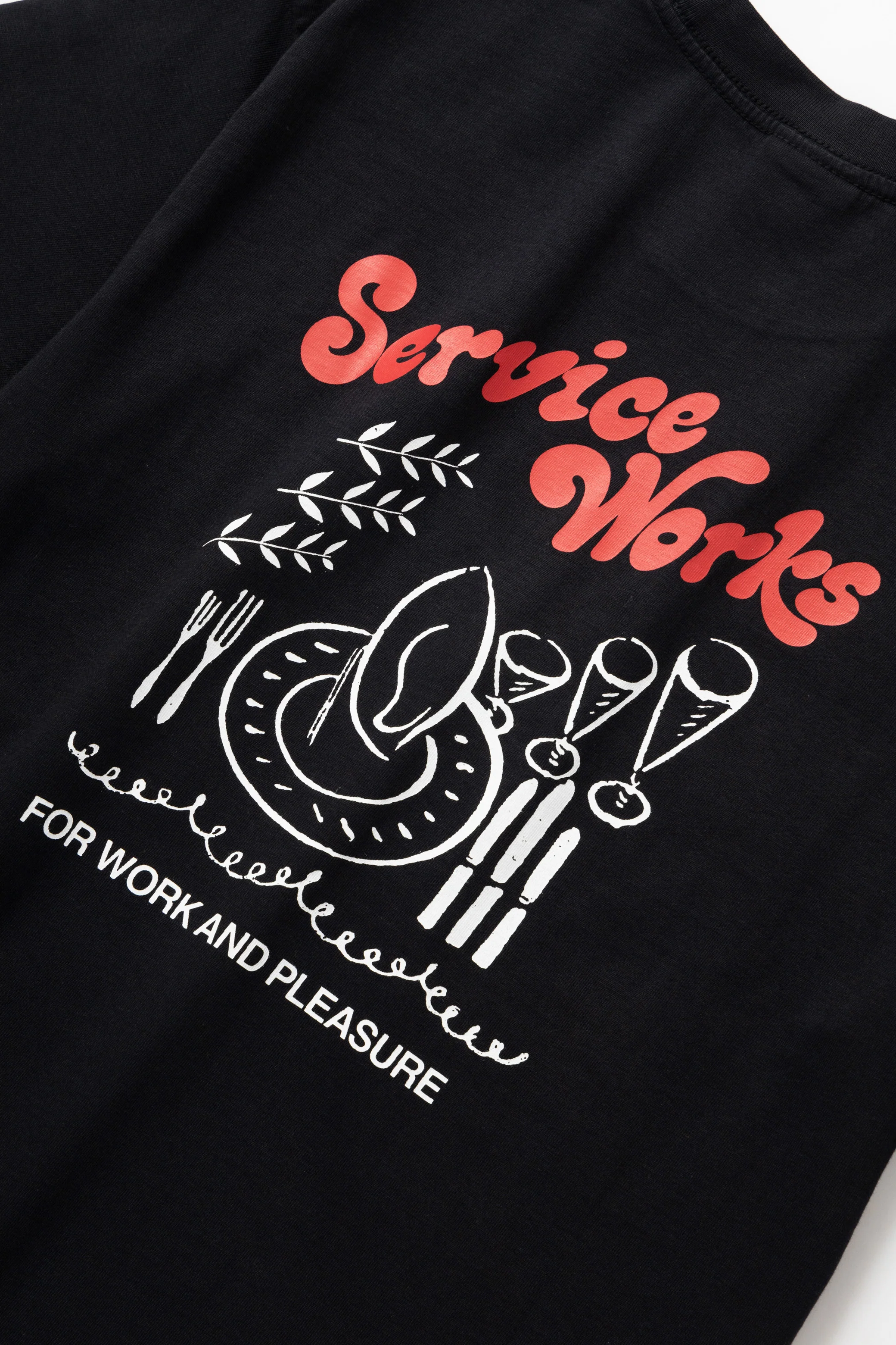 Service Works - Work + Pleasure Tee - Black - Image 6